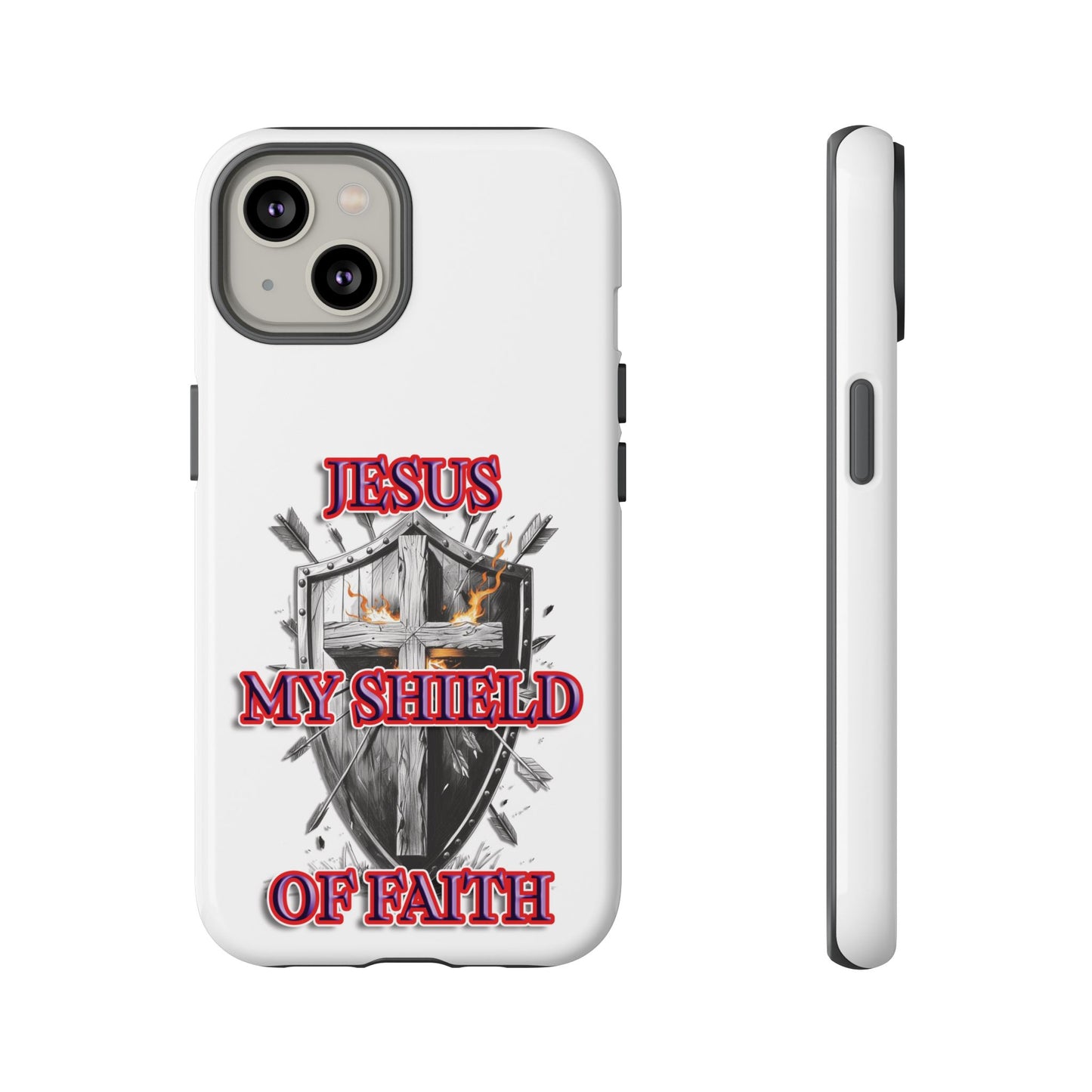 Faith-Inspired Phone Case | Jesus My Shield of Faith | Tough Cases, Christian Gift, Religious Decor, Inspirational Phone Cover, [...]
