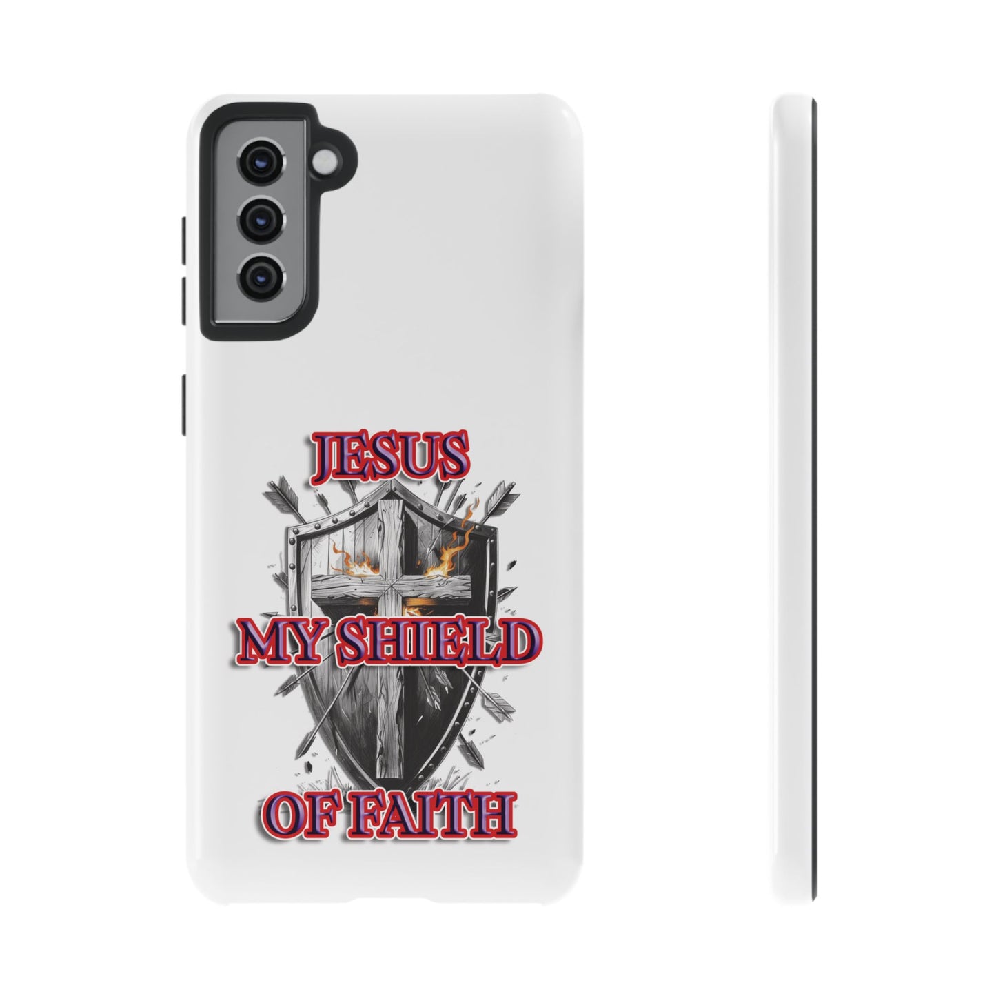 Faith-Inspired Phone Case | Jesus My Shield of Faith | Tough Cases, Christian Gift, Religious Decor, Inspirational Phone Cover, [...]