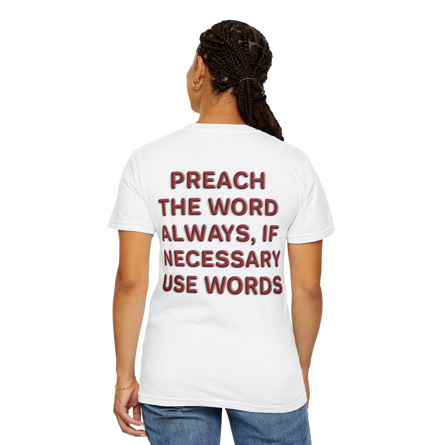 Preach Christian T-Shirt | d'Avi Collection | Faith-Inspired Comfort Colors Apparel