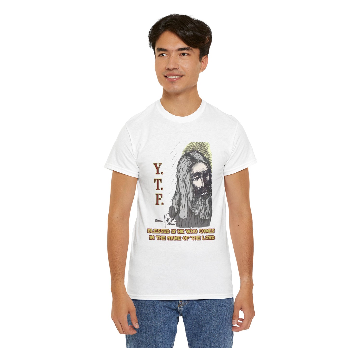 Y.T.F. the d’Avi Collection - T-Shirt, Religious T-Shirt, Faith Inspired Gift, Spiritual Apparel, Church Wear