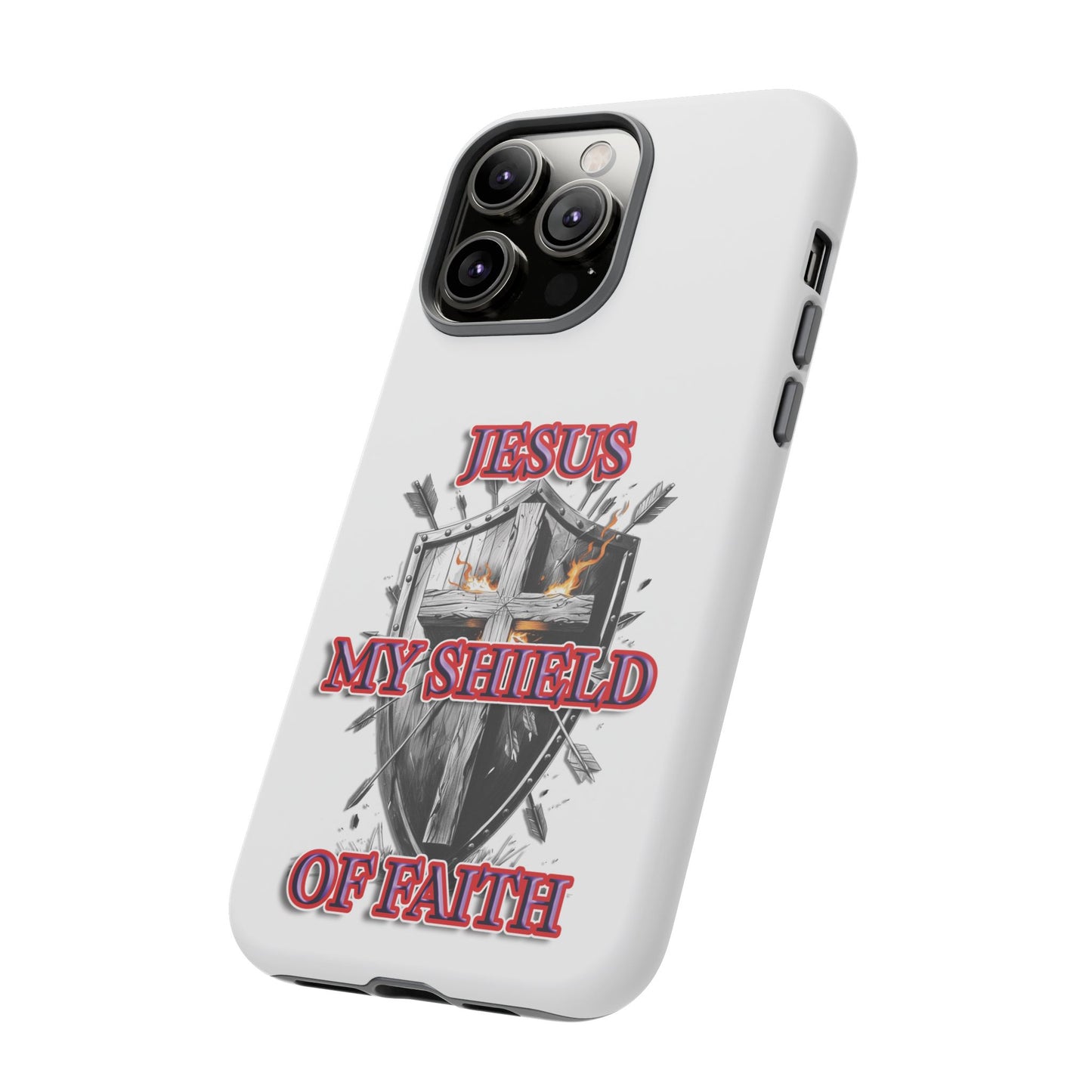 Faith-Inspired Phone Case | Jesus My Shield of Faith | Tough Cases, Christian Gift, Religious Decor, Inspirational Phone Cover, [...]