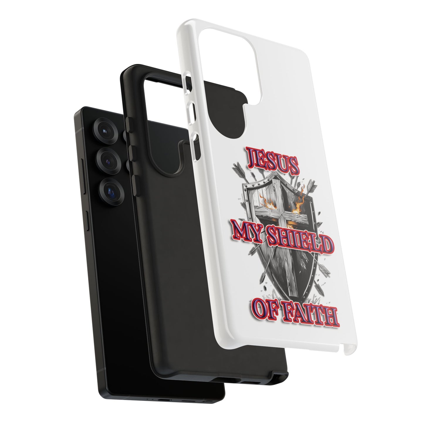 Faith-Inspired Phone Case | Jesus My Shield of Faith | Tough Cases, Christian Gift, Religious Decor, Inspirational Phone Cover, [...]