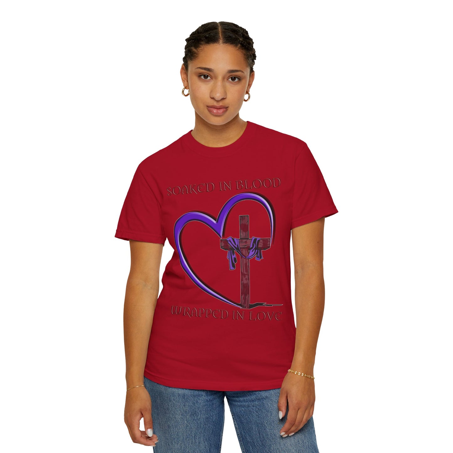 Wrapped in Love Christian T-Shirt | Faith-Inspired Comfort Colors Apparel | Spiritual Gift