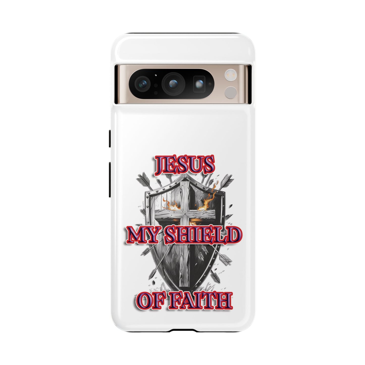 Faith-Inspired Phone Case | Jesus My Shield of Faith | Tough Cases, Christian Gift, Religious Decor, Inspirational Phone Cover, [...]