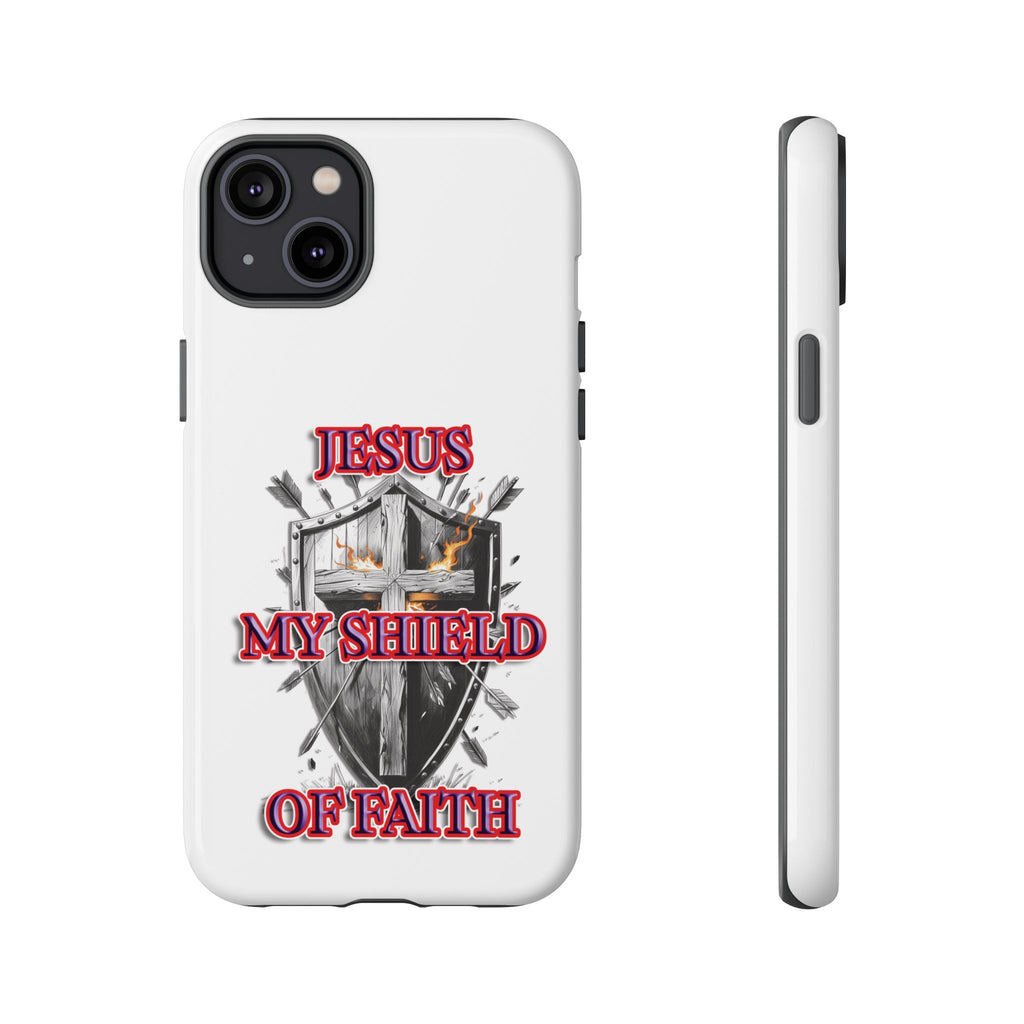 Shield | Phone Case | Jesus My Shield of Faith | Tough Cases, Christian Gift, Religious Decor, Inspirational Phone Cover, [...]