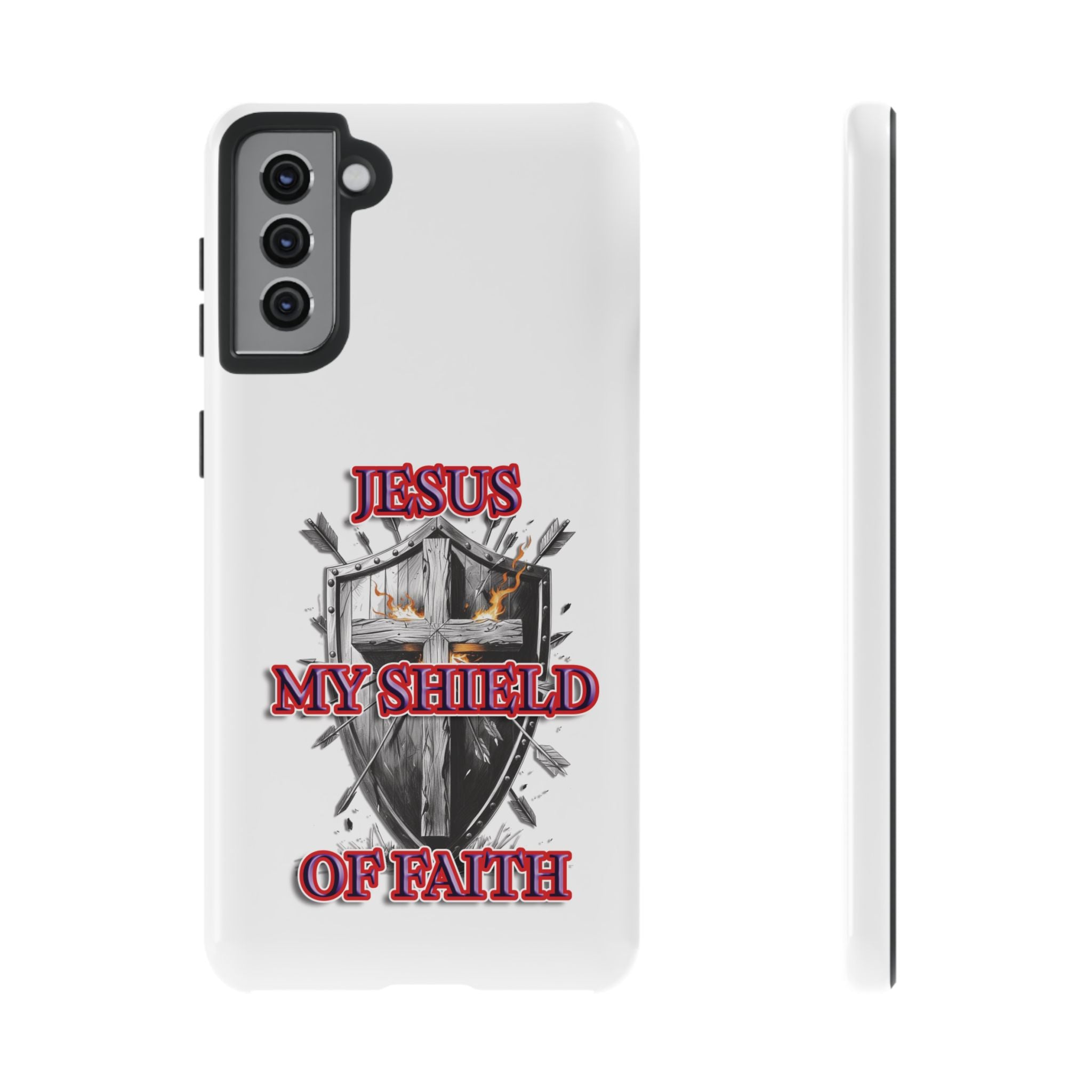 Shield | Phone Case | Jesus My Shield of Faith | Tough Cases, Christian Gift, Religious Decor, Inspirational Phone Cover, [...]