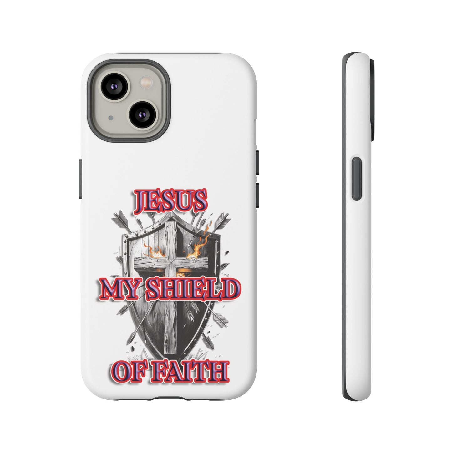 Faith-Inspired Phone Case | Jesus My Shield of Faith | Tough Cases, Christian Gift, Religious Decor, Inspirational Phone Cover, [...]