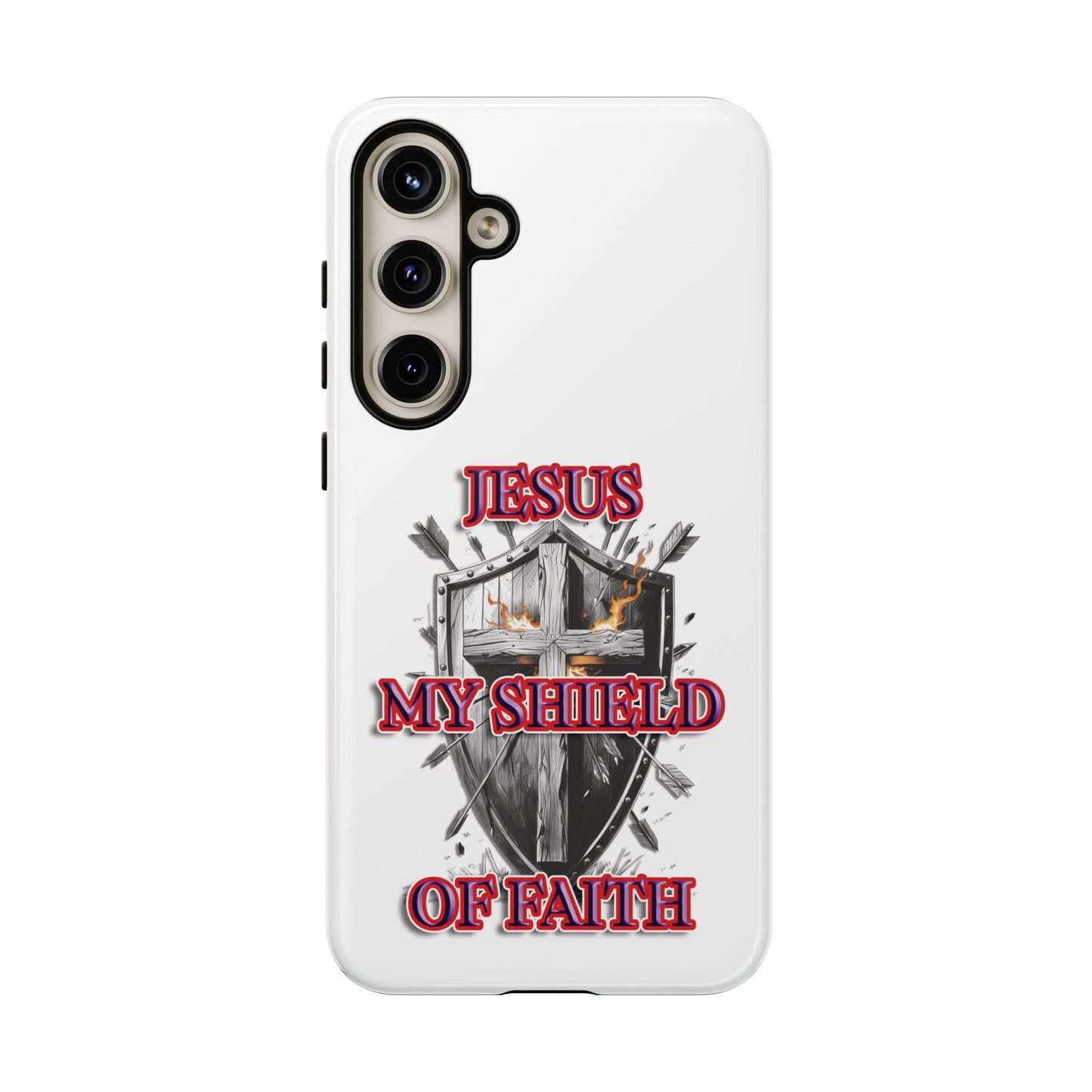 Faith-Inspired Phone Case | Jesus My Shield of Faith | Tough Cases, Christian Gift, Religious Decor, Inspirational Phone Cover, [...]