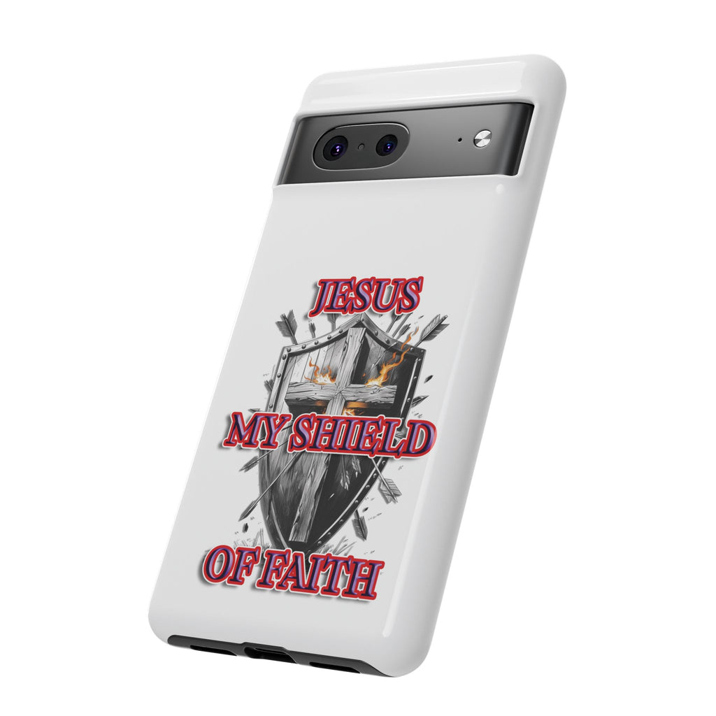 Shield | Phone Case | Jesus My Shield of Faith | Tough Cases, Christian Gift, Religious Decor, Inspirational Phone Cover, [...]
