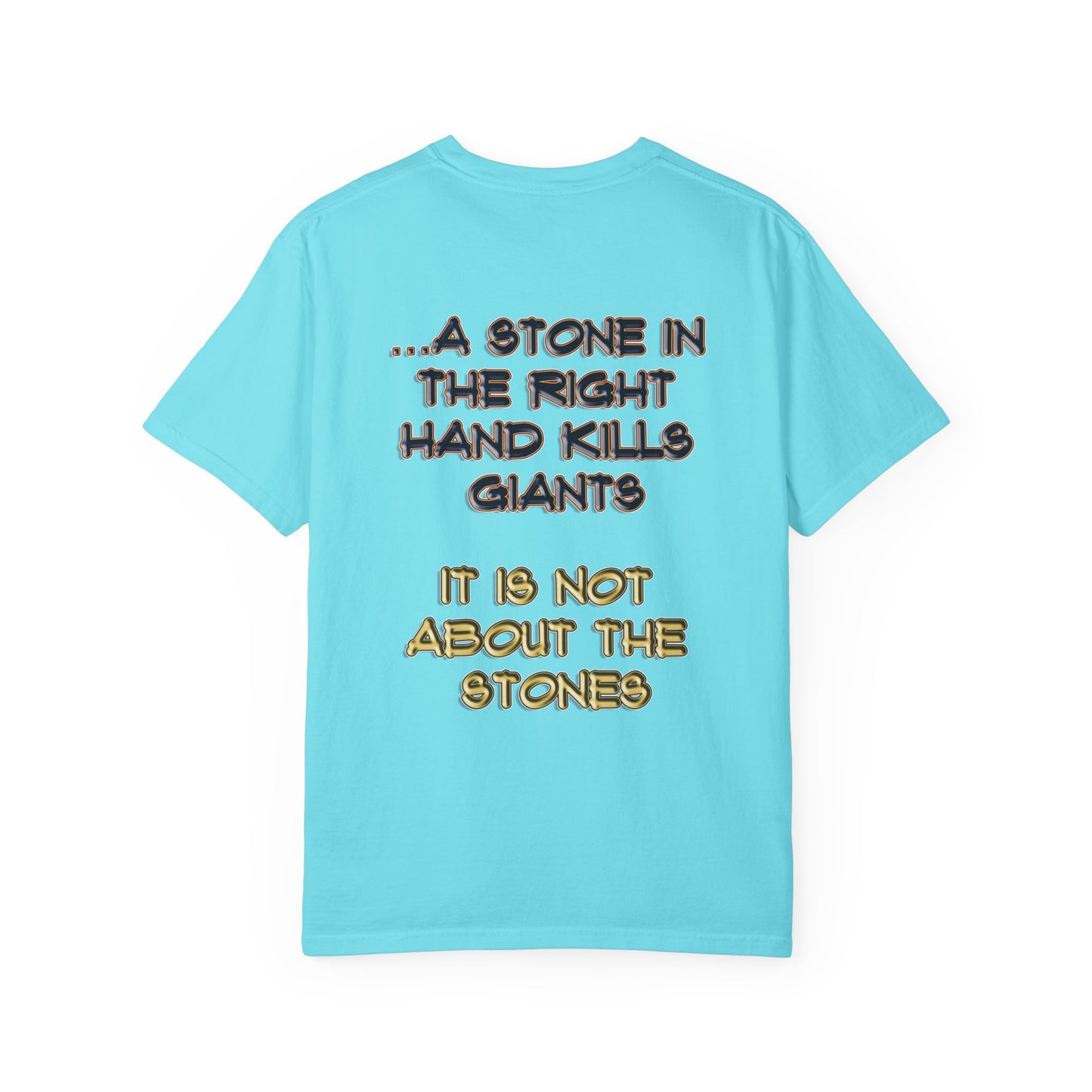 A Stone In The Right Hand Kills Giants Christian Sweatshirt - David and Goliath Faith Apparel - Biblical Wisdom Crewneck
