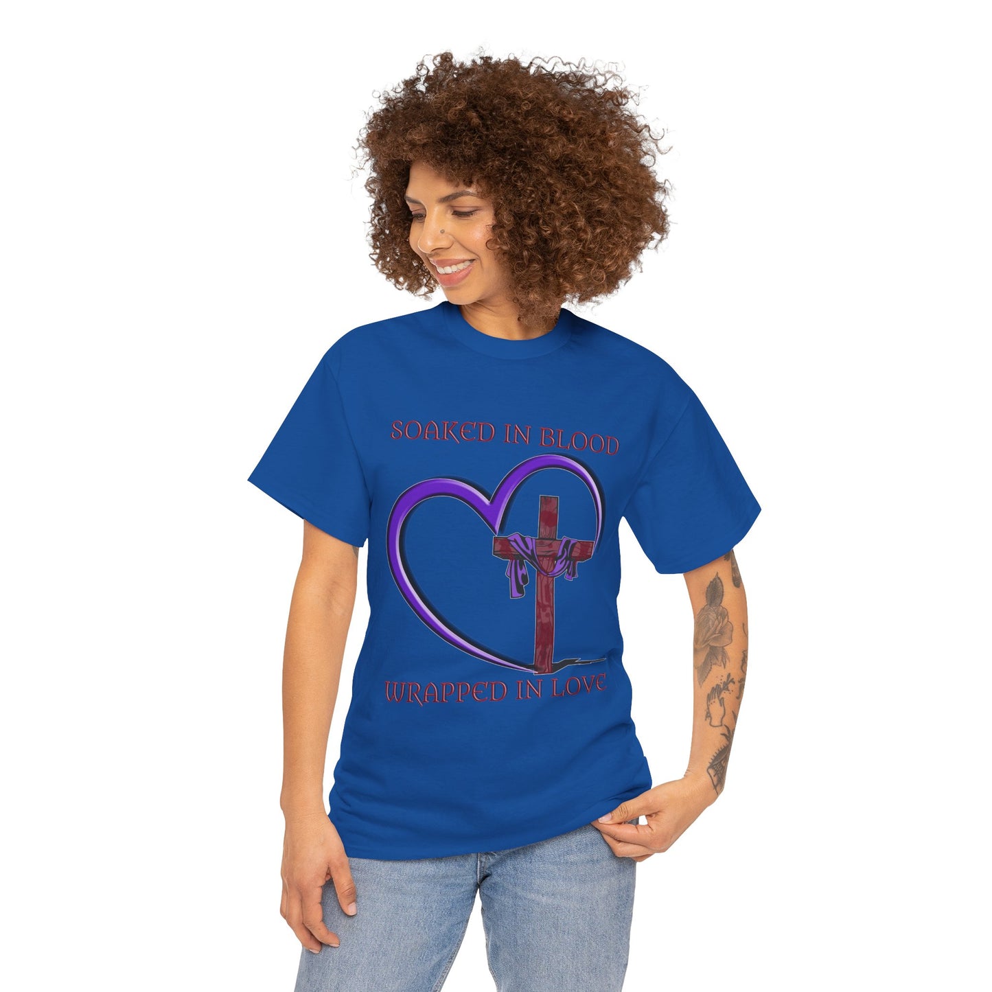 Wrapped in love - T-shirt - Religious T-Shirt, Faith Inspired Gift, Spiritual Apparel, Church Wear