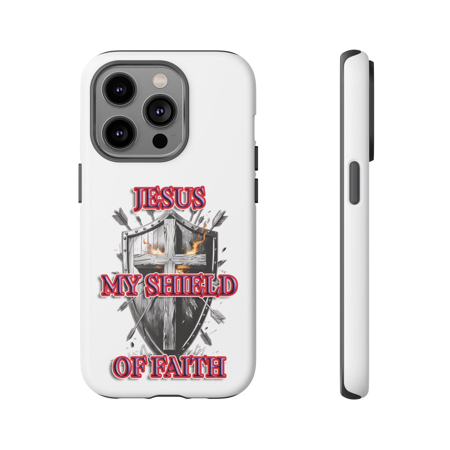 Faith-Inspired Phone Case | Jesus My Shield of Faith | Tough Cases, Christian Gift, Religious Decor, Inspirational Phone Cover, [...]
