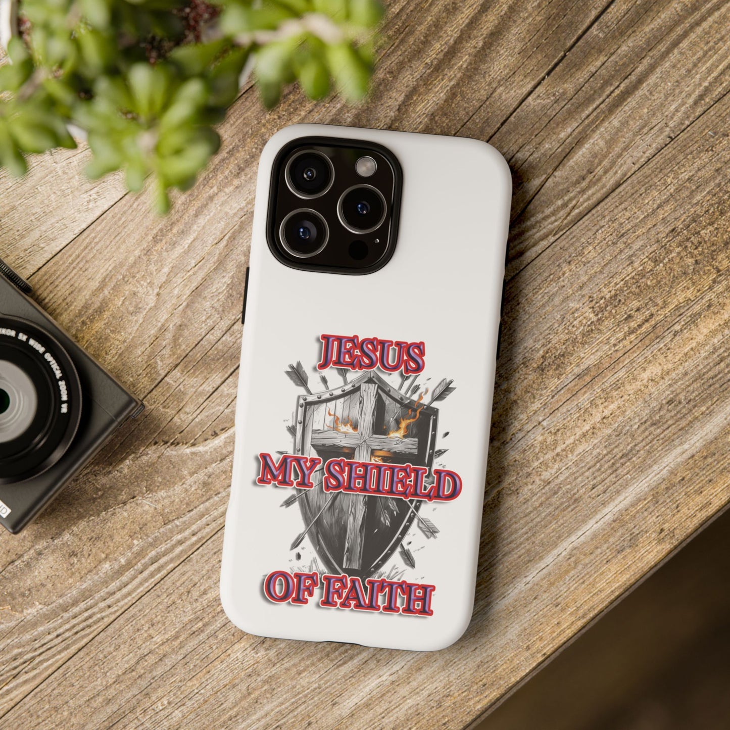 Faith-Inspired Phone Case | Jesus My Shield of Faith | Tough Cases, Christian Gift, Religious Decor, Inspirational Phone Cover, [...]