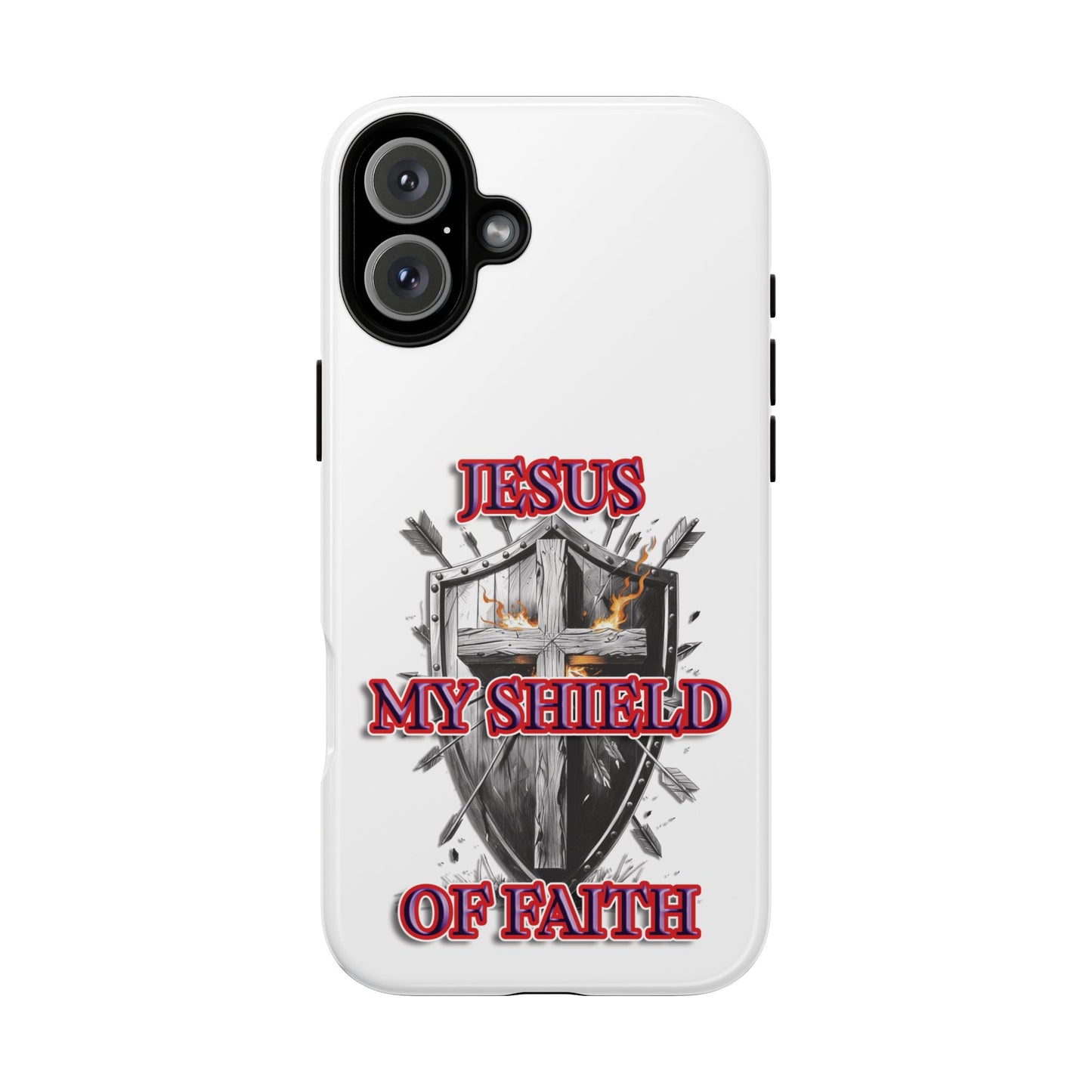 Faith-Inspired Phone Case | Jesus My Shield of Faith | Tough Cases, Christian Gift, Religious Decor, Inspirational Phone Cover, [...]