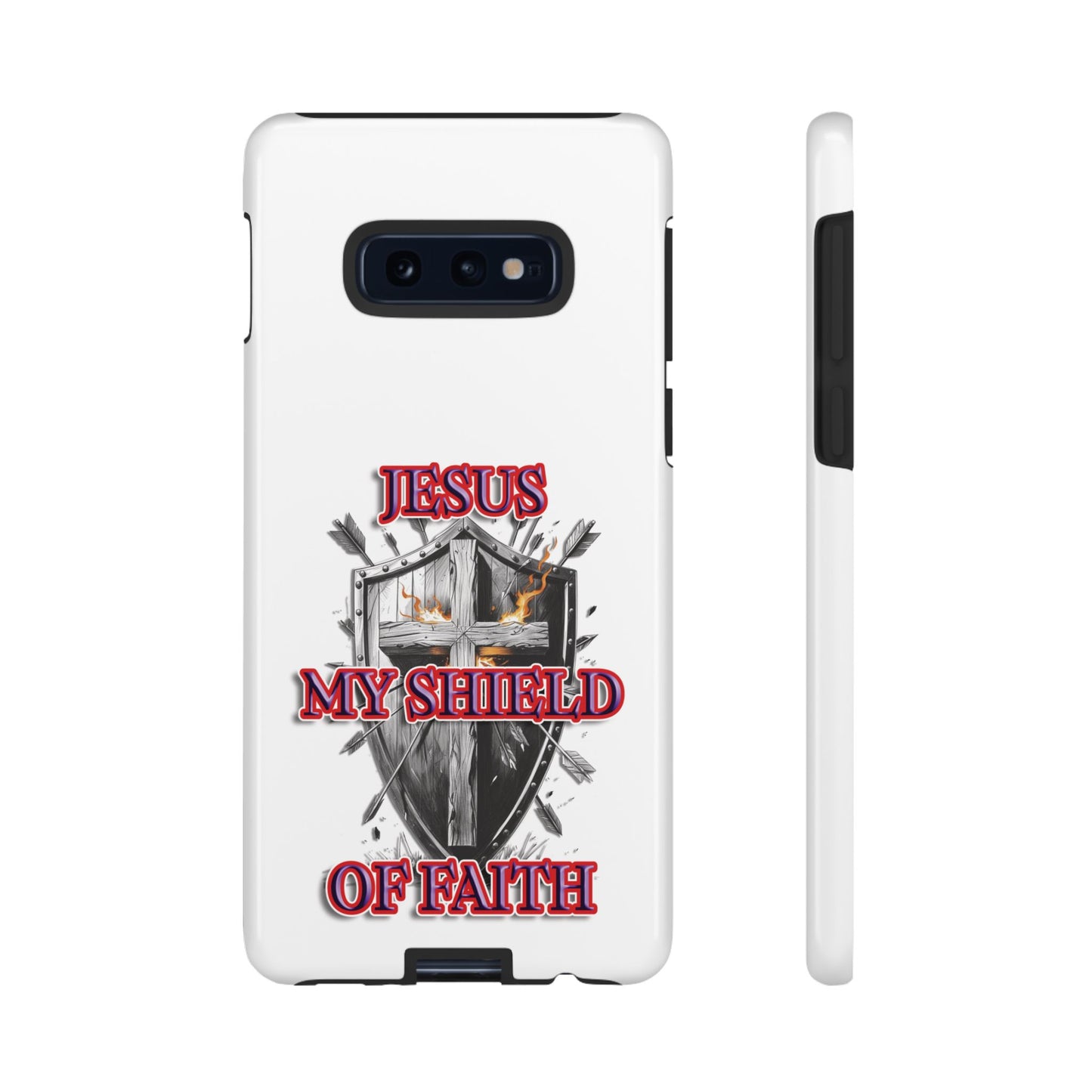 Faith-Inspired Phone Case | Jesus My Shield of Faith | Tough Cases, Christian Gift, Religious Decor, Inspirational Phone Cover, [...]