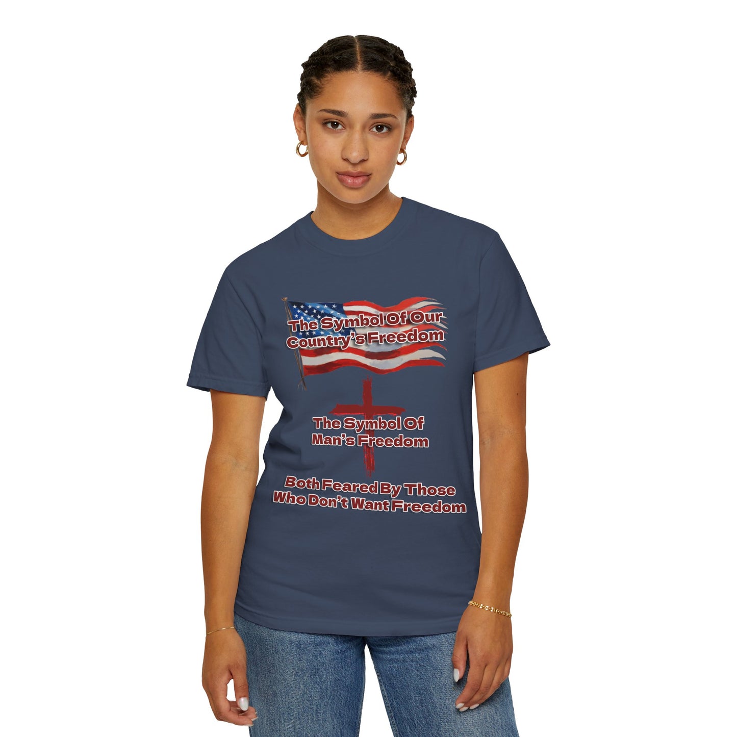 Our Freedom Makers Christian T-Shirt | Faith-Inspired Comfort Colors Apparel | Patriotic Spiritual Wear