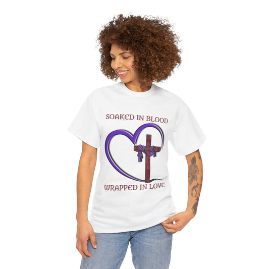 Wrapped in love - T-shirt - Religious T-Shirt, Faith Inspired Gift, Spiritual Apparel, Church Wear