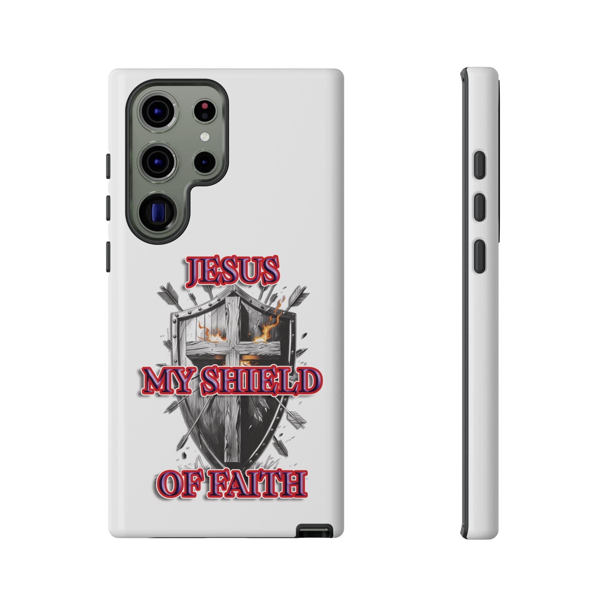 Shield | Phone Case | Jesus My Shield of Faith | Tough Cases, Christian Gift, Religious Decor, Inspirational Phone Cover, [...]