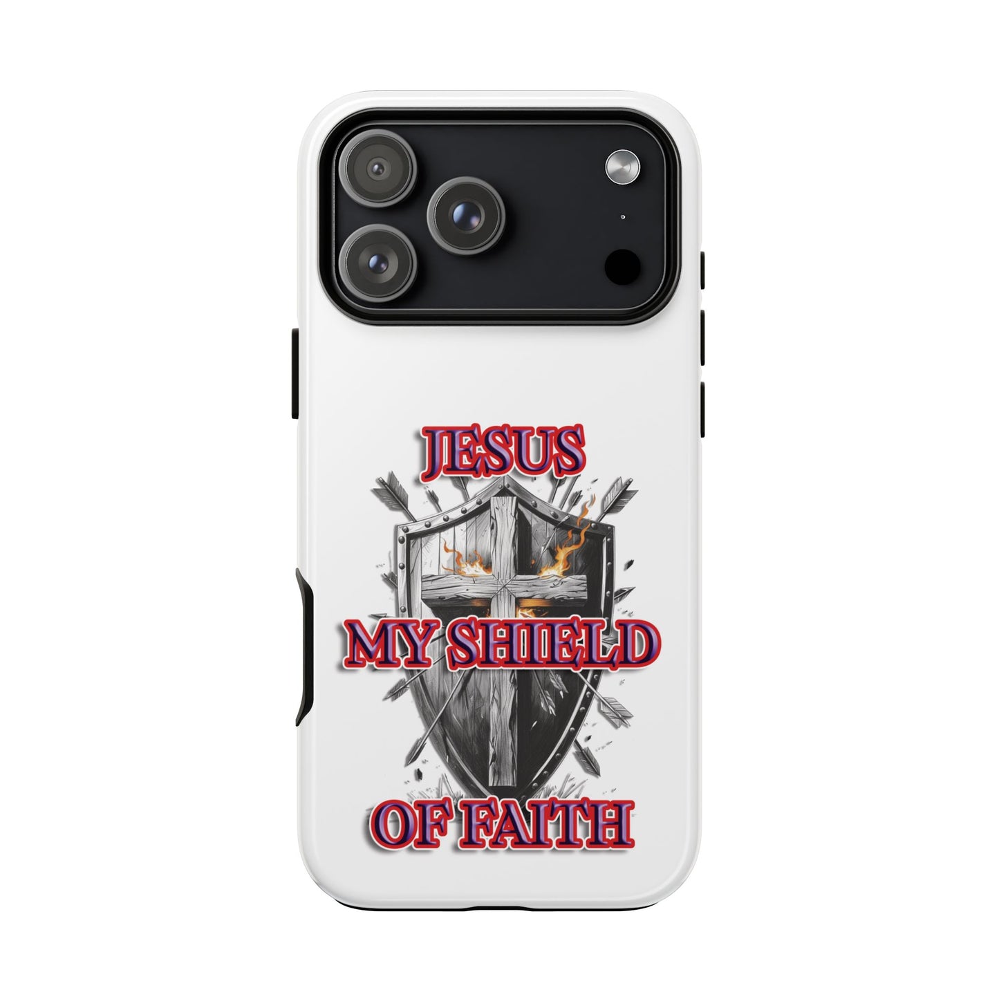 Faith-Inspired Phone Case | Jesus My Shield of Faith | Tough Cases, Christian Gift, Religious Decor, Inspirational Phone Cover, [...]
