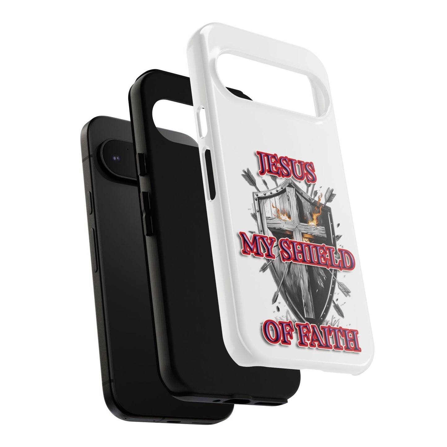 Faith-Inspired Phone Case | Jesus My Shield of Faith | Tough Cases, Christian Gift, Religious Decor, Inspirational Phone Cover, [...]