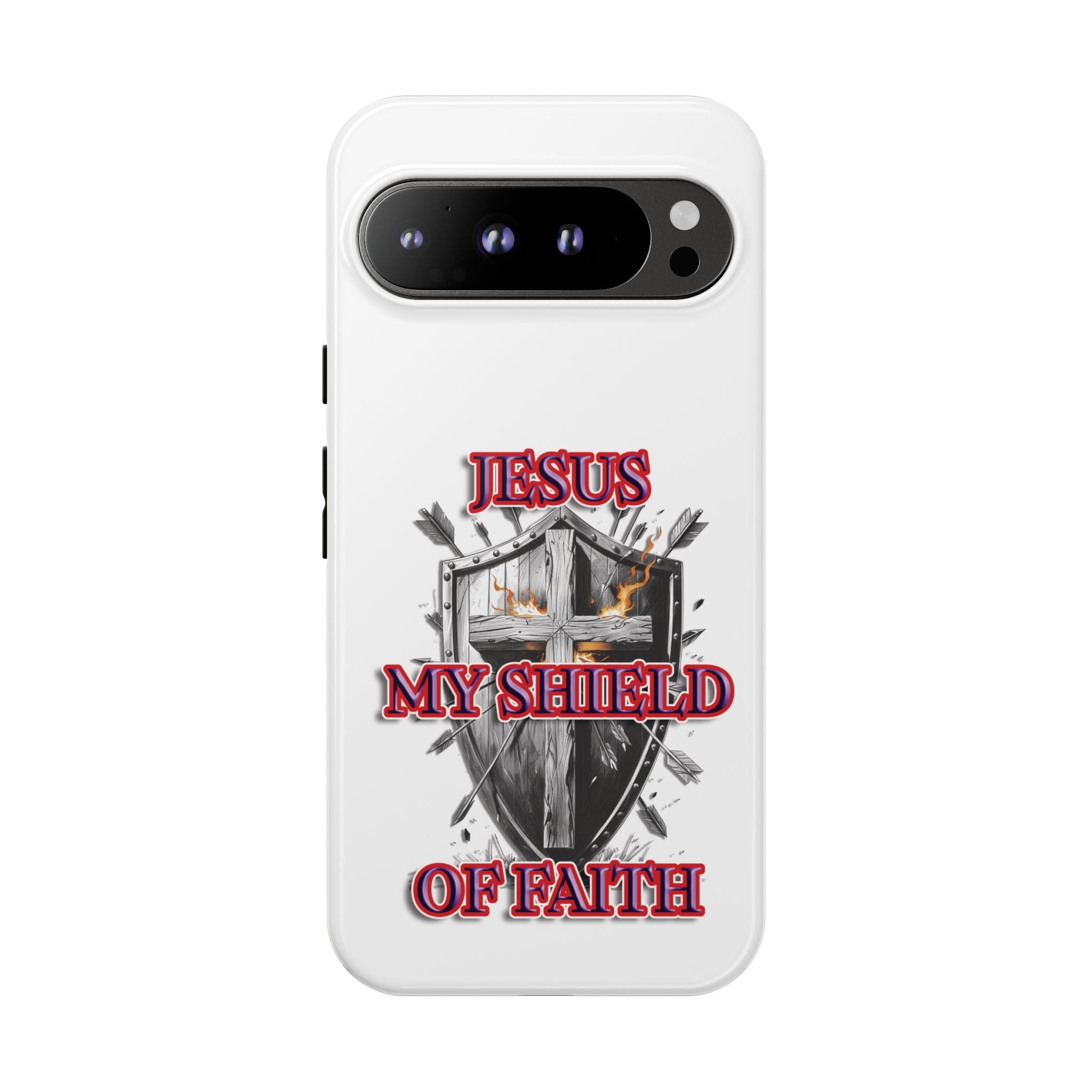 Shield | Phone Case | Jesus My Shield of Faith | Tough Cases, Christian Gift, Religious Decor, Inspirational Phone Cover, [...]