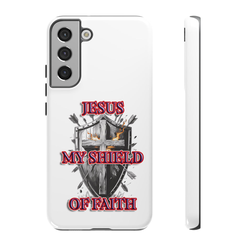 Shield | Phone Case | Jesus My Shield of Faith | Tough Cases, Christian Gift, Religious Decor, Inspirational Phone Cover, [...]