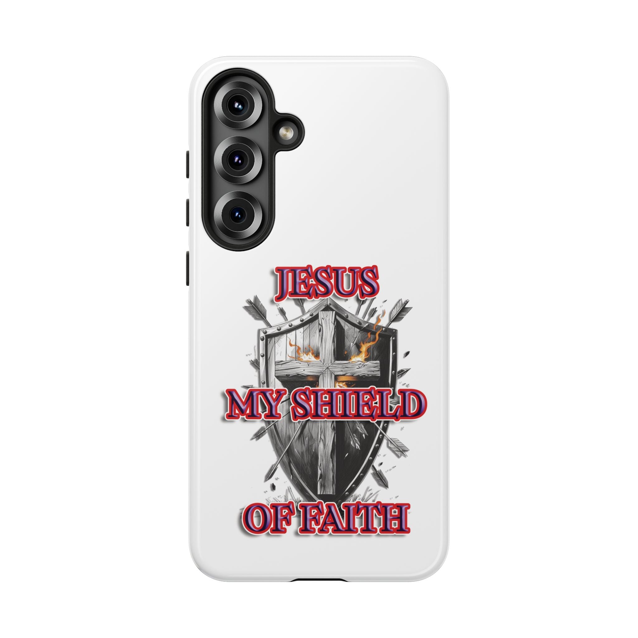Shield | Phone Case | Jesus My Shield of Faith | Tough Cases, Christian Gift, Religious Decor, Inspirational Phone Cover, [...]
