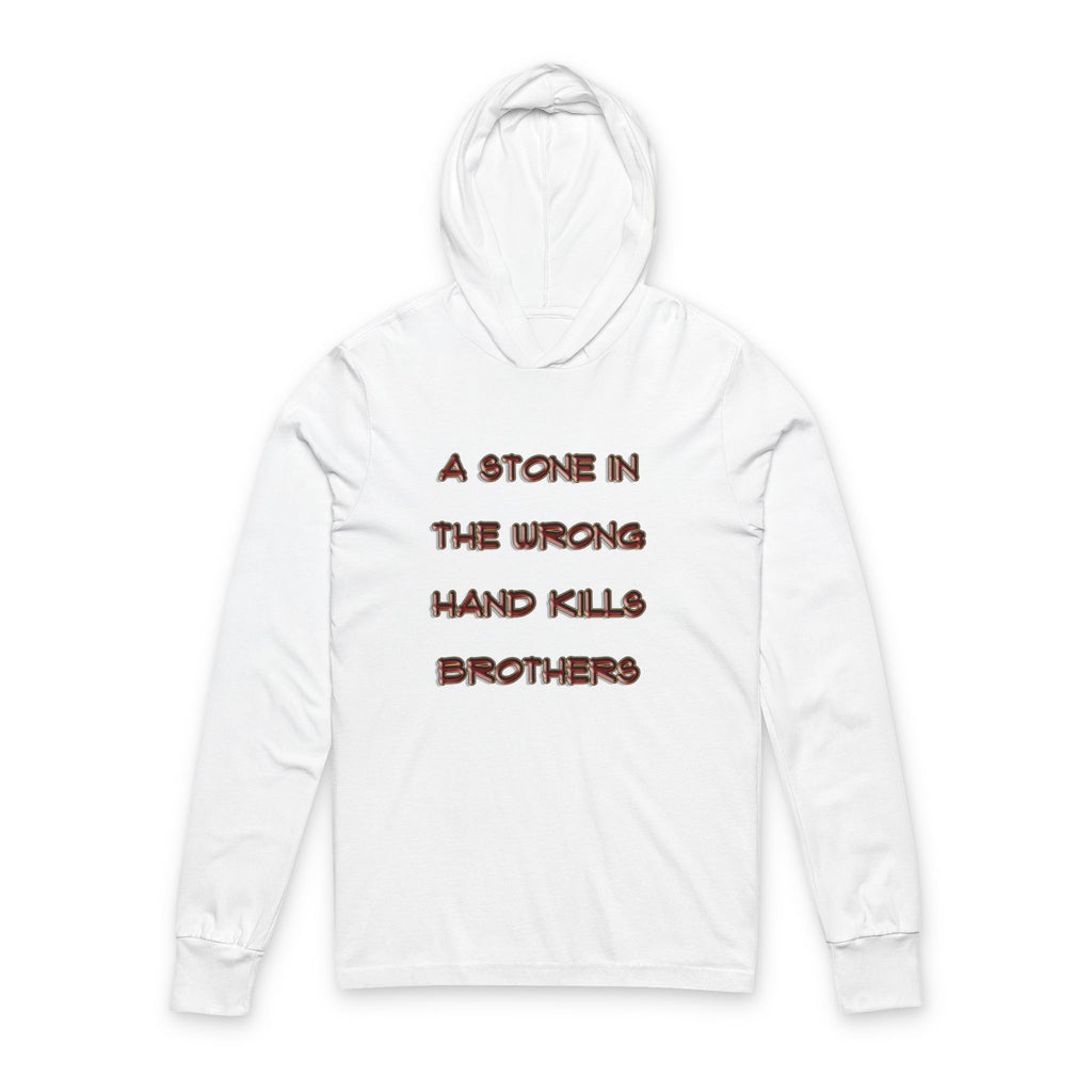A Stone - Light Hoodie -Genesis 4:8 | 1 Samuel 17:49-50 | Two Men, Two Hearts"