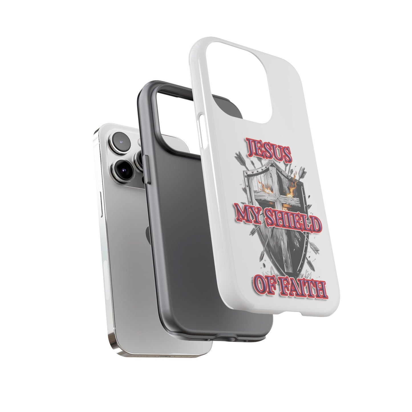 Faith-Inspired Phone Case | Jesus My Shield of Faith | Tough Cases, Christian Gift, Religious Decor, Inspirational Phone Cover, [...]