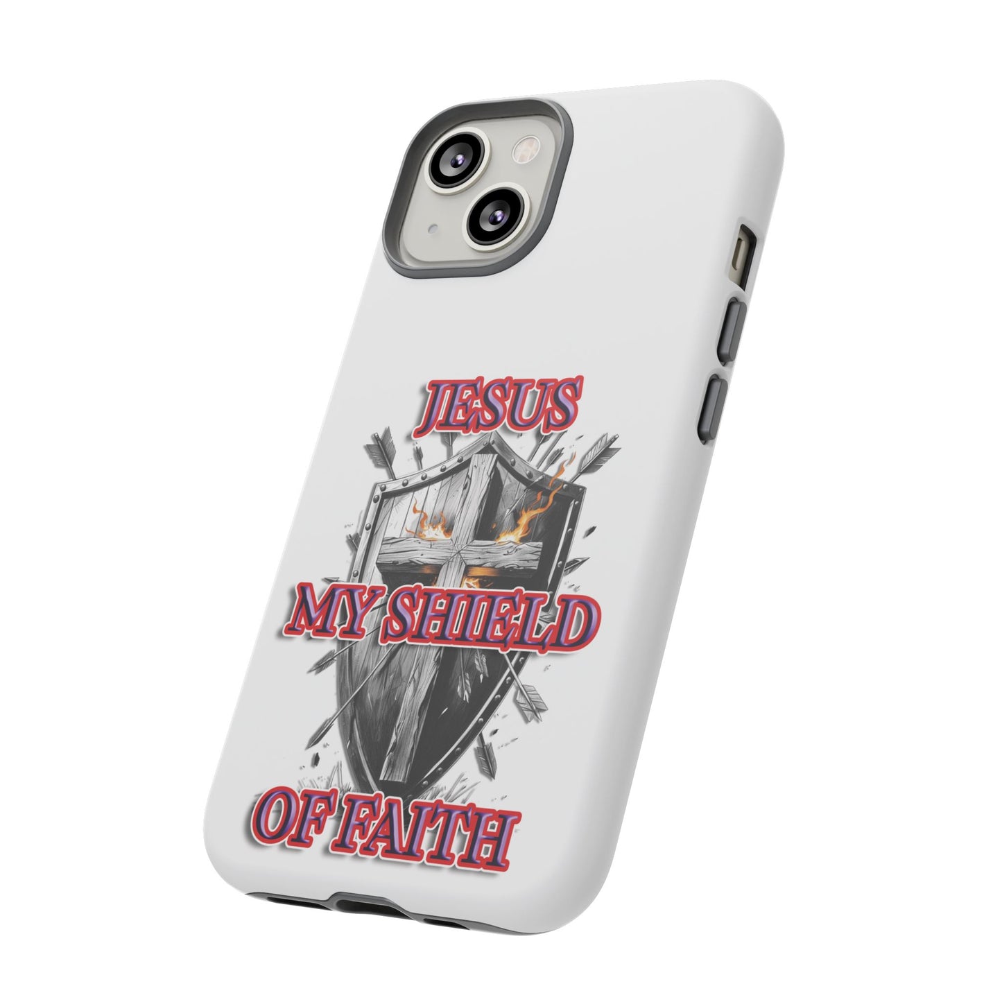 Faith-Inspired Phone Case | Jesus My Shield of Faith | Tough Cases, Christian Gift, Religious Decor, Inspirational Phone Cover, [...]