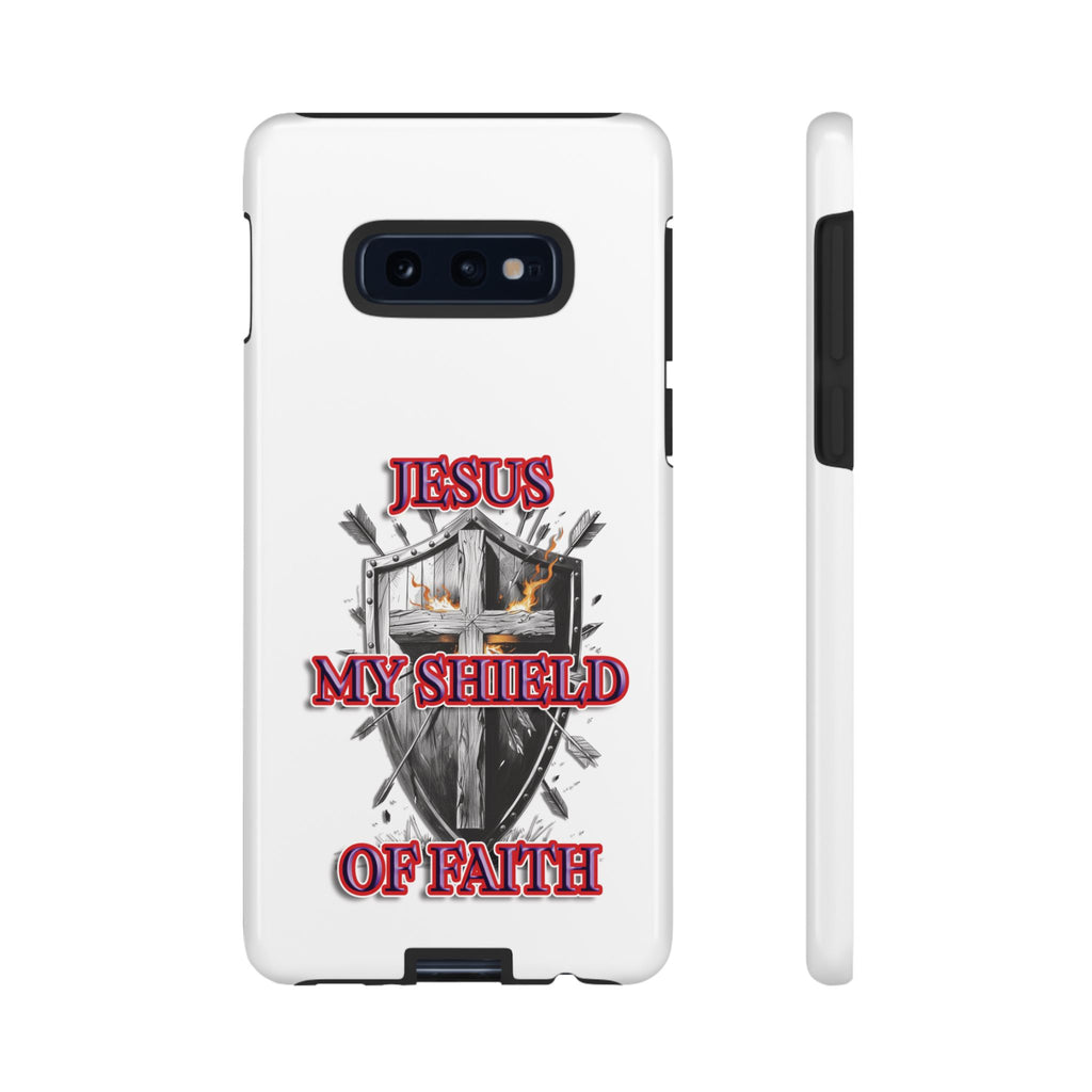 Shield | Phone Case | Jesus My Shield of Faith | Tough Cases, Christian Gift, Religious Decor, Inspirational Phone Cover, [...]