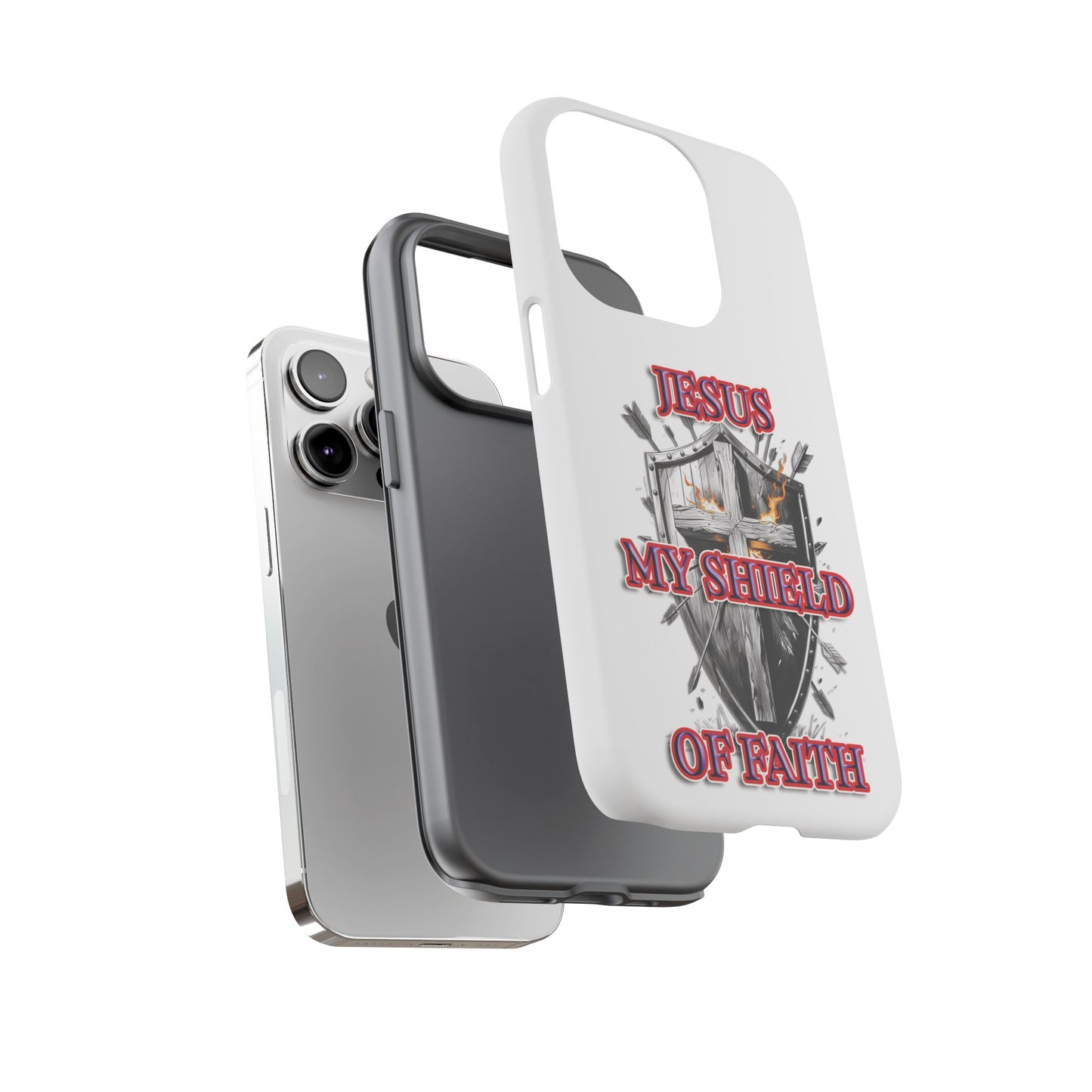 Faith-Inspired Phone Case | Jesus My Shield of Faith | Tough Cases, Christian Gift, Religious Decor, Inspirational Phone Cover, [...]