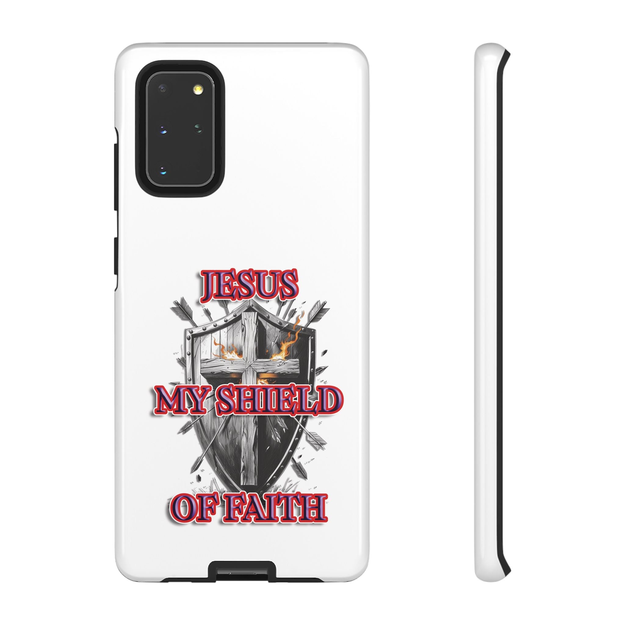 Shield | Phone Case | Jesus My Shield of Faith | Tough Cases, Christian Gift, Religious Decor, Inspirational Phone Cover, [...]