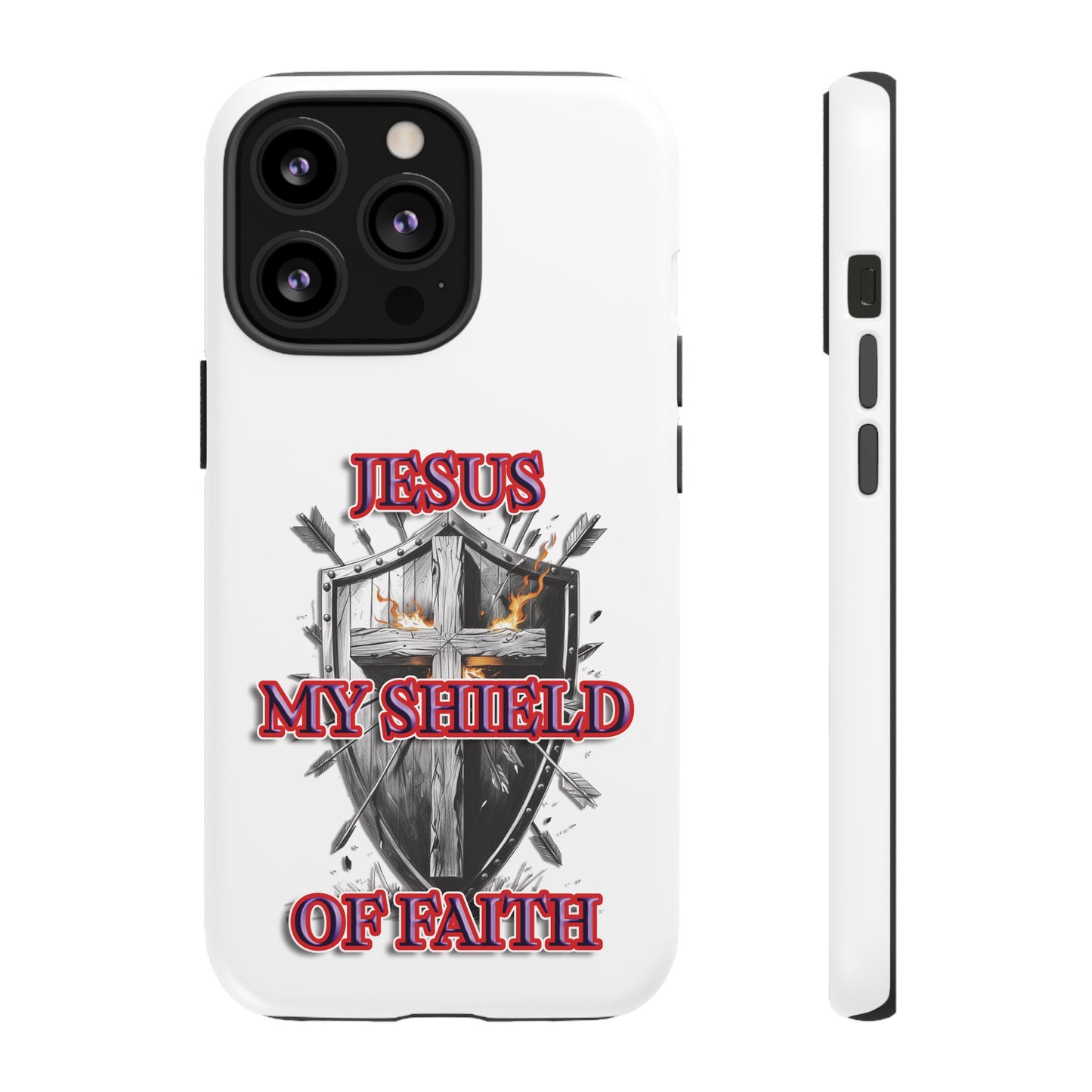 Faith-Inspired Phone Case | Jesus My Shield of Faith | Tough Cases, Christian Gift, Religious Decor, Inspirational Phone Cover, [...]