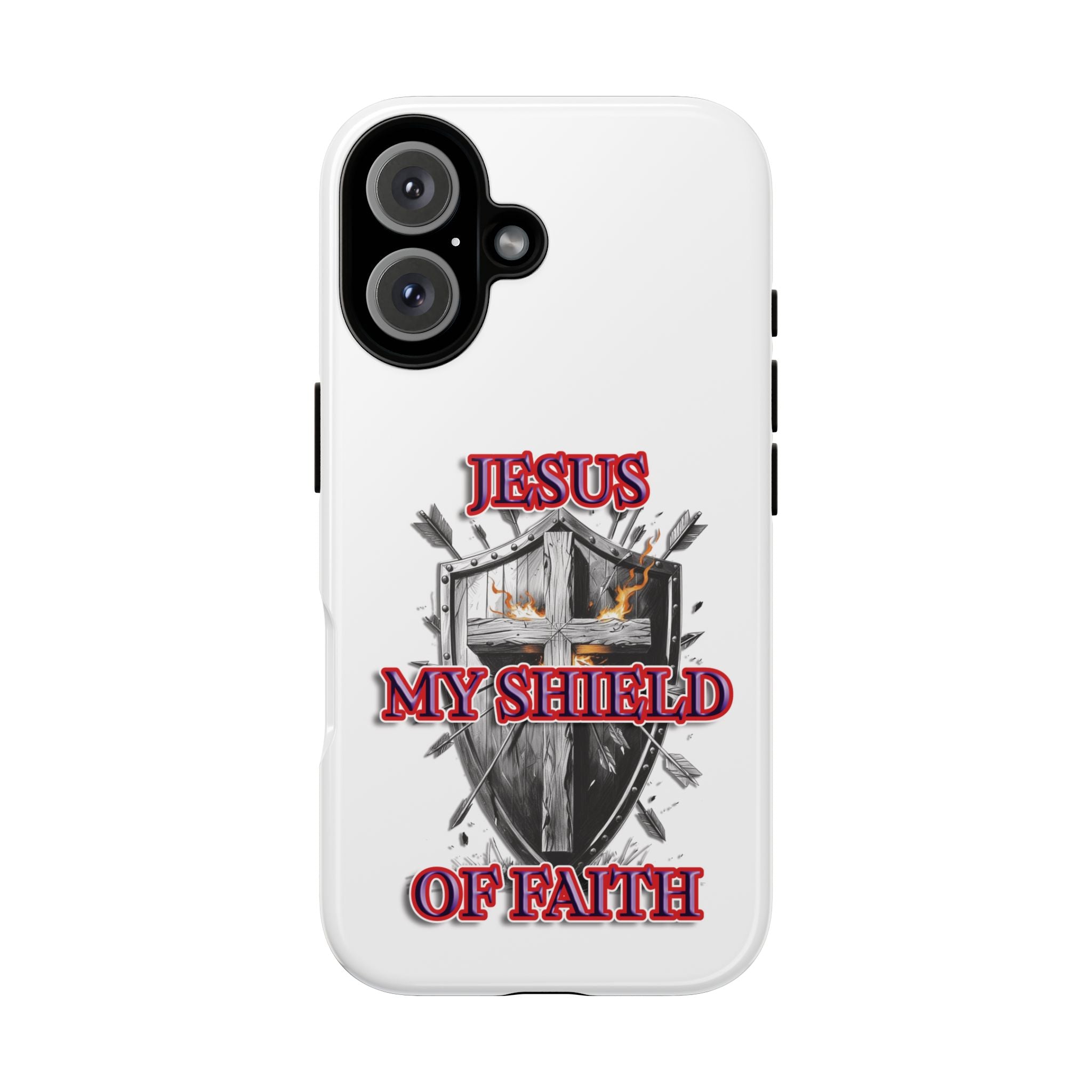 Shield | Phone Case | Jesus My Shield of Faith | Tough Cases, Christian Gift, Religious Decor, Inspirational Phone Cover, [...]