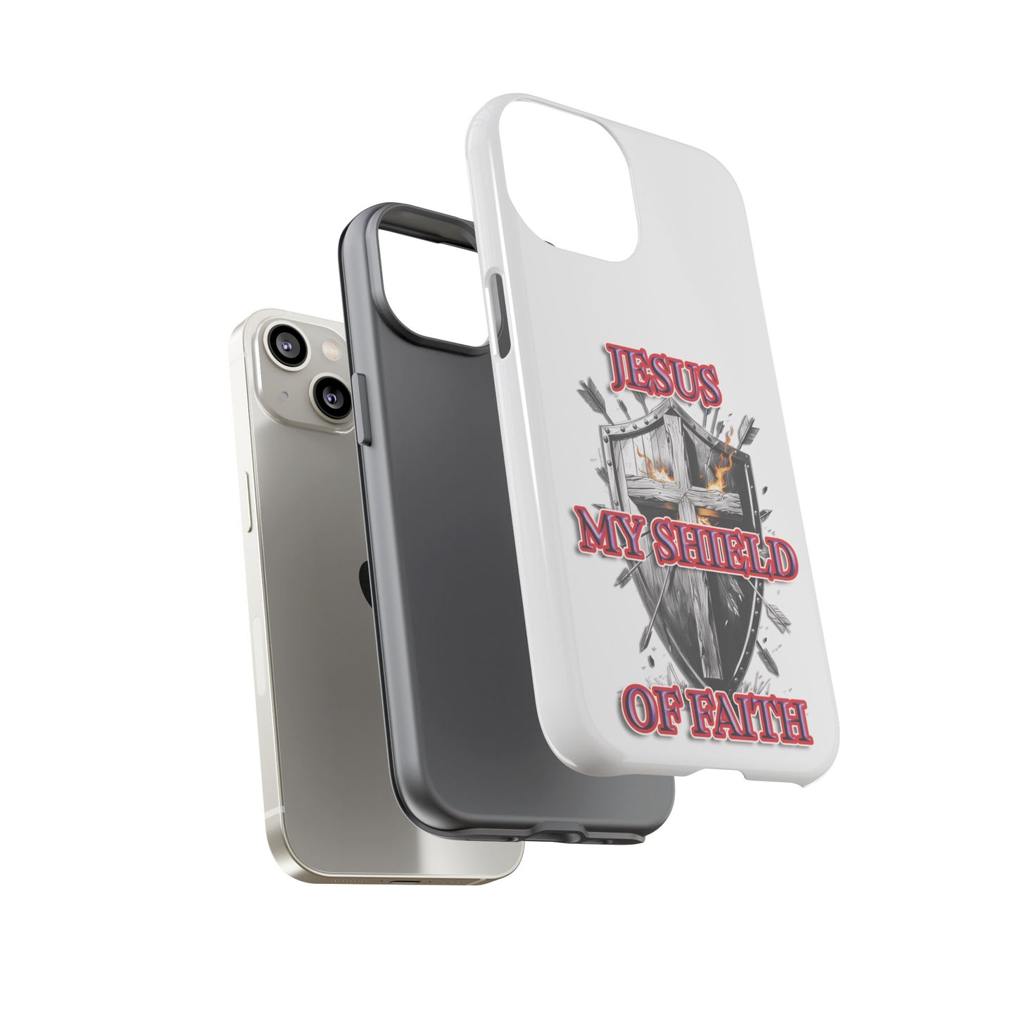 Faith-Inspired Phone Case | Jesus My Shield of Faith | Tough Cases, Christian Gift, Religious Decor, Inspirational Phone Cover, [...]