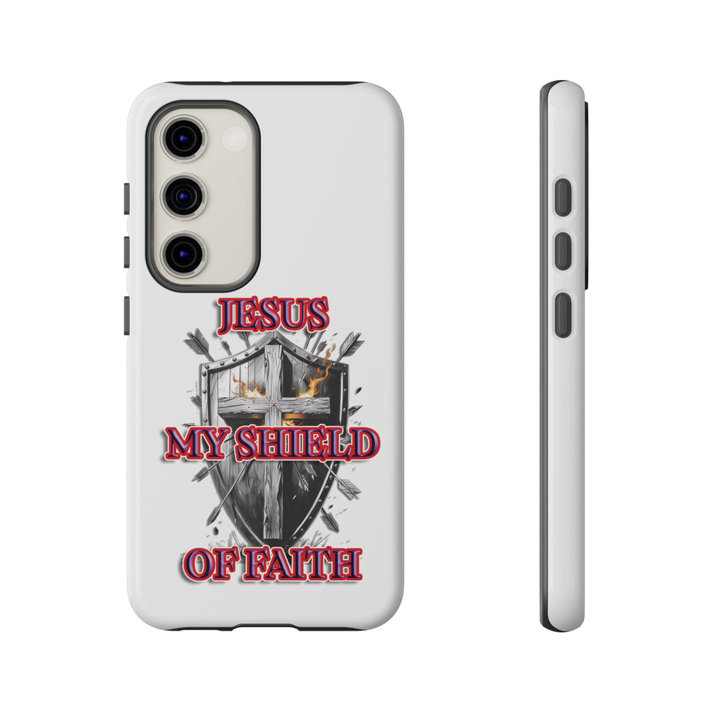 Shield | Phone Case | Jesus My Shield of Faith | Tough Cases, Christian Gift, Religious Decor, Inspirational Phone Cover, [...]