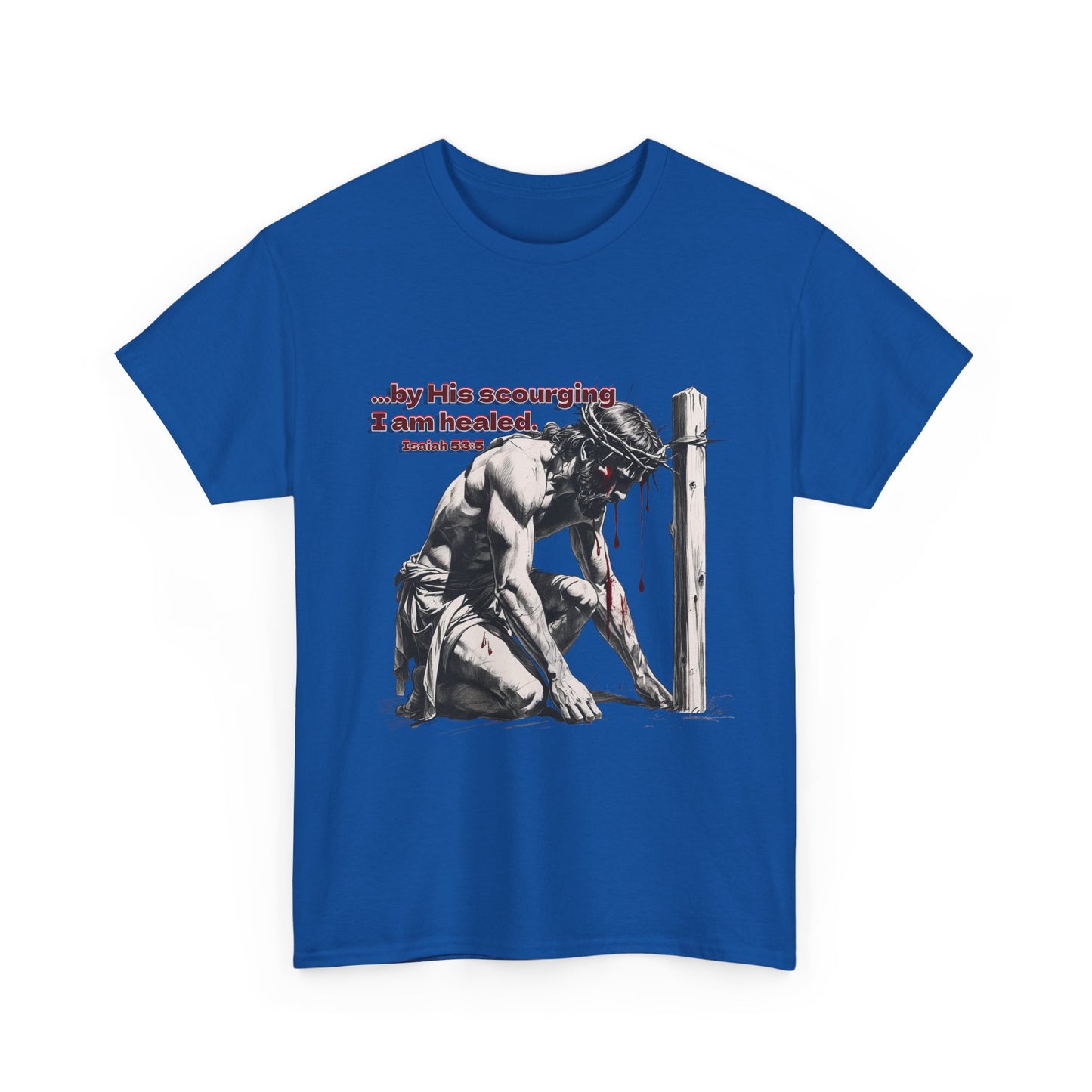 By His Strips - T-Shirt, Faith Inspired Gift, Spiritual Apparel, Church Wear