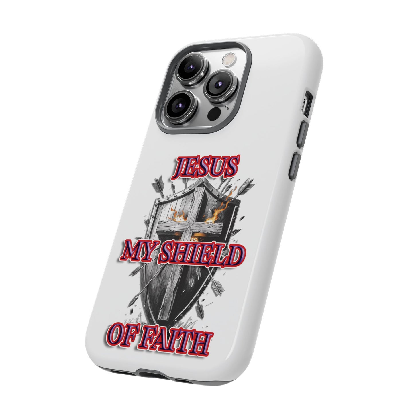 Faith-Inspired Phone Case | Jesus My Shield of Faith | Tough Cases, Christian Gift, Religious Decor, Inspirational Phone Cover, [...]