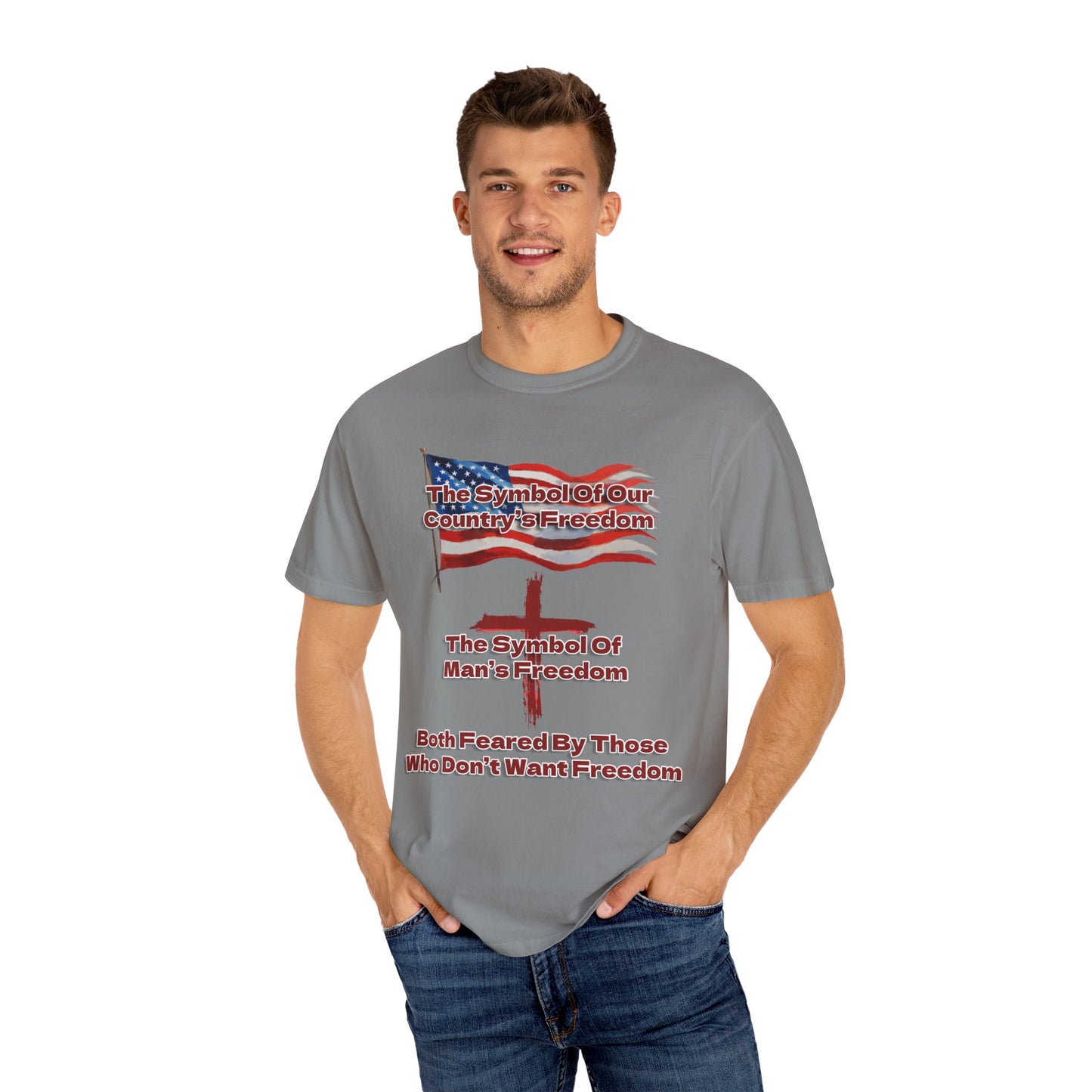 Our Freedom Makers Christian T-Shirt | Faith-Inspired Comfort Colors Apparel | Patriotic Spiritual Wear