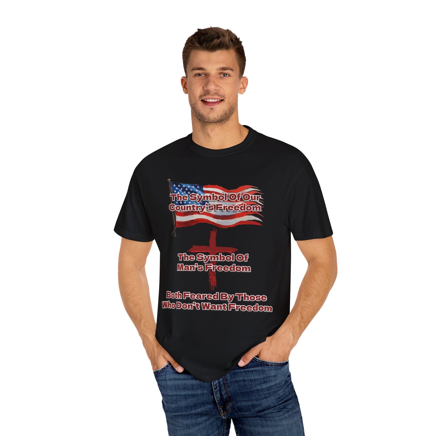Our Freedom Makers Christian T-Shirt | Faith-Inspired Comfort Colors Apparel | Patriotic Spiritual Wear