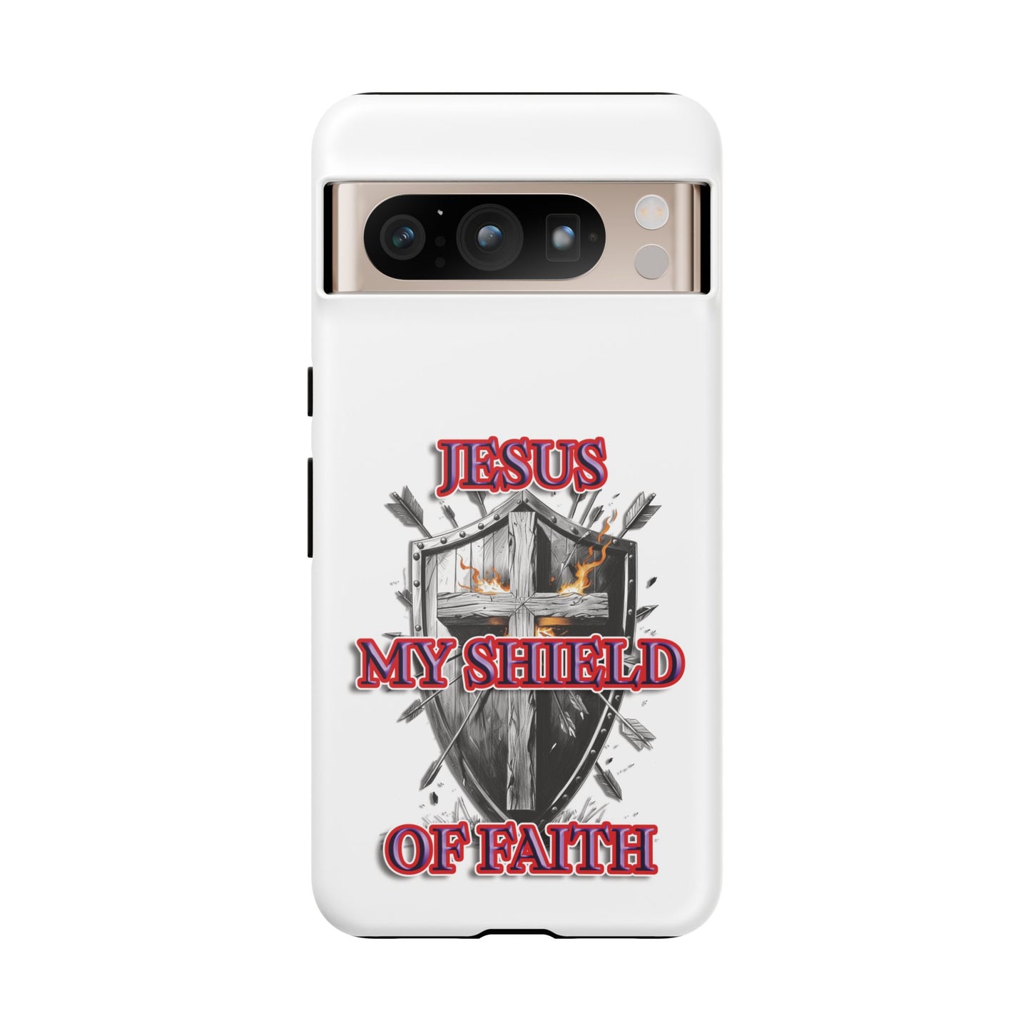 Faith-Inspired Phone Case | Jesus My Shield of Faith | Tough Cases, Christian Gift, Religious Decor, Inspirational Phone Cover, [...]
