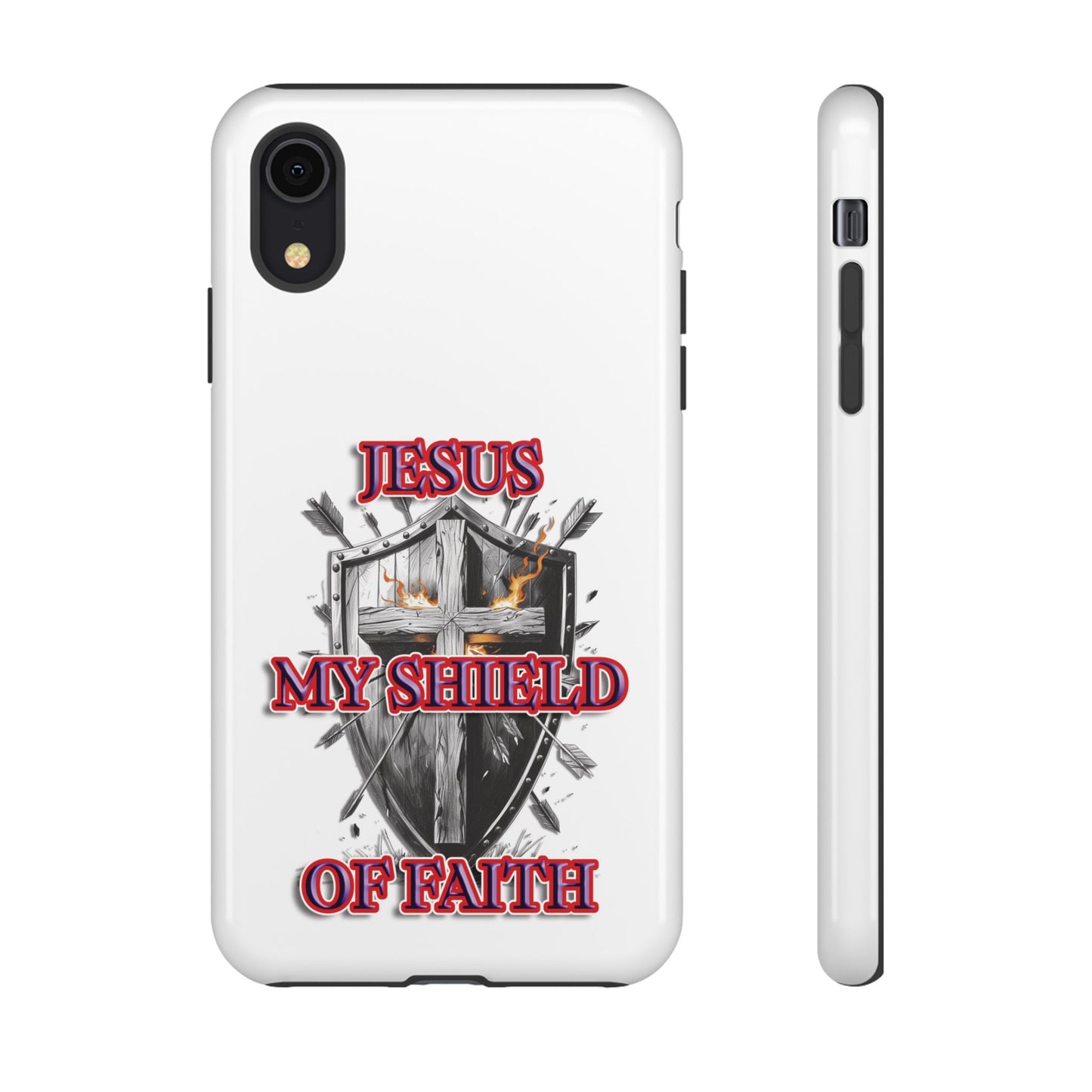 Faith-Inspired Phone Case | Jesus My Shield of Faith | Tough Cases, Christian Gift, Religious Decor, Inspirational Phone Cover, [...]