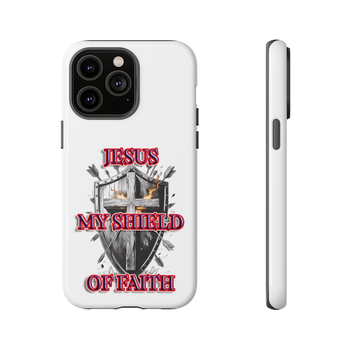 Faith-Inspired Phone Case | Jesus My Shield of Faith | Tough Cases, Christian Gift, Religious Decor, Inspirational Phone Cover, [...]