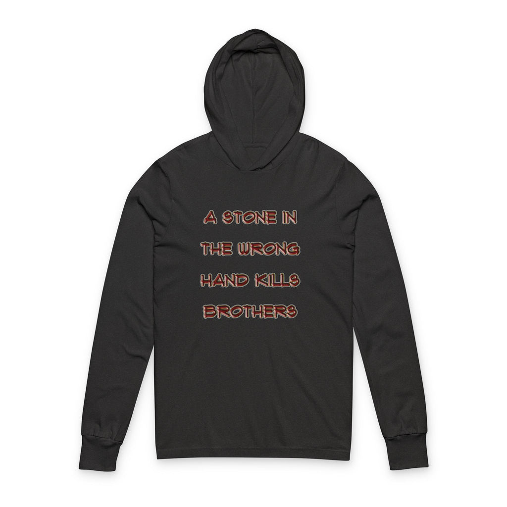 A Stone - Light Hoodie -Genesis 4:8 | 1 Samuel 17:49-50 | Two Men, Two Hearts"