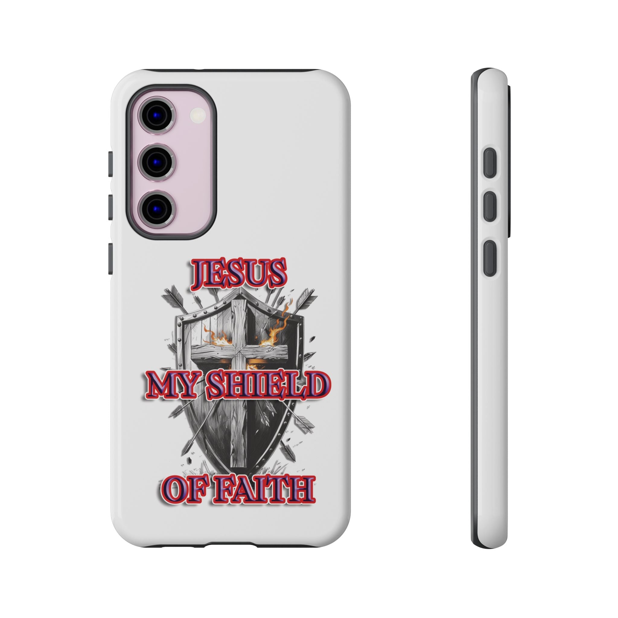 Shield | Phone Case | Jesus My Shield of Faith | Tough Cases, Christian Gift, Religious Decor, Inspirational Phone Cover, [...]