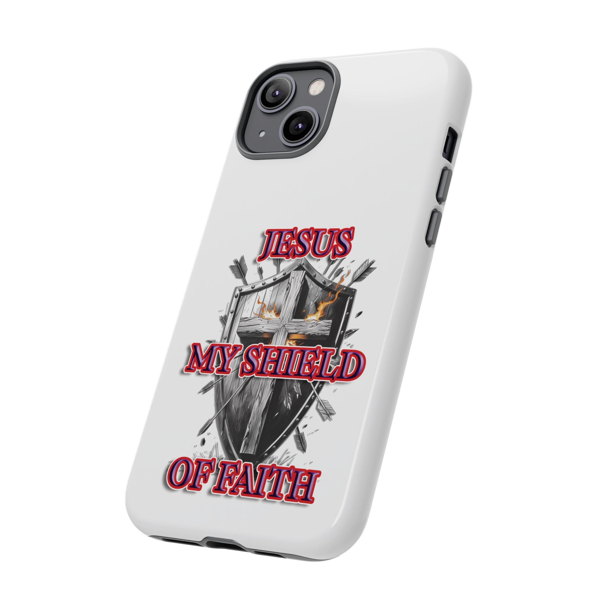 Shield | Phone Case | Jesus My Shield of Faith | Tough Cases, Christian Gift, Religious Decor, Inspirational Phone Cover, [...]