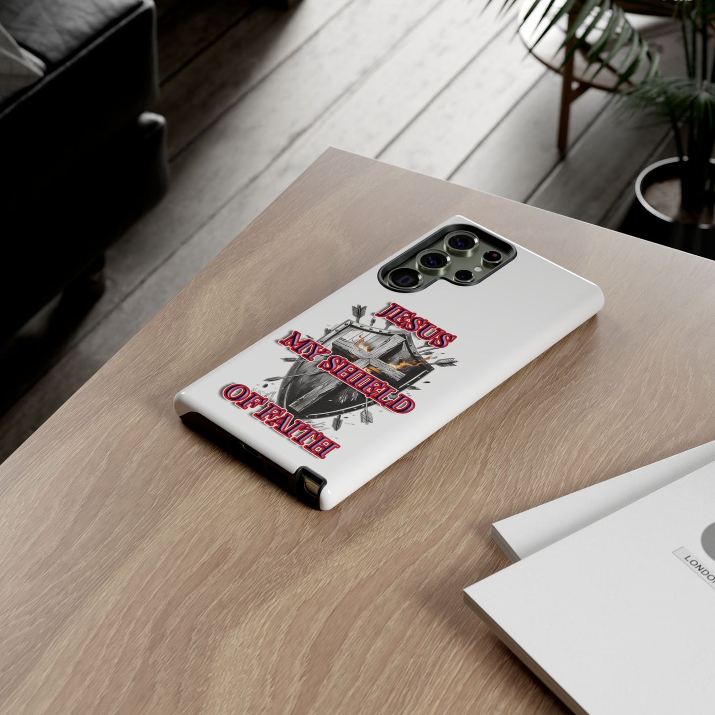 Faith-Inspired Phone Case | Jesus My Shield of Faith | Tough Cases, Christian Gift, Religious Decor, Inspirational Phone Cover, [...]