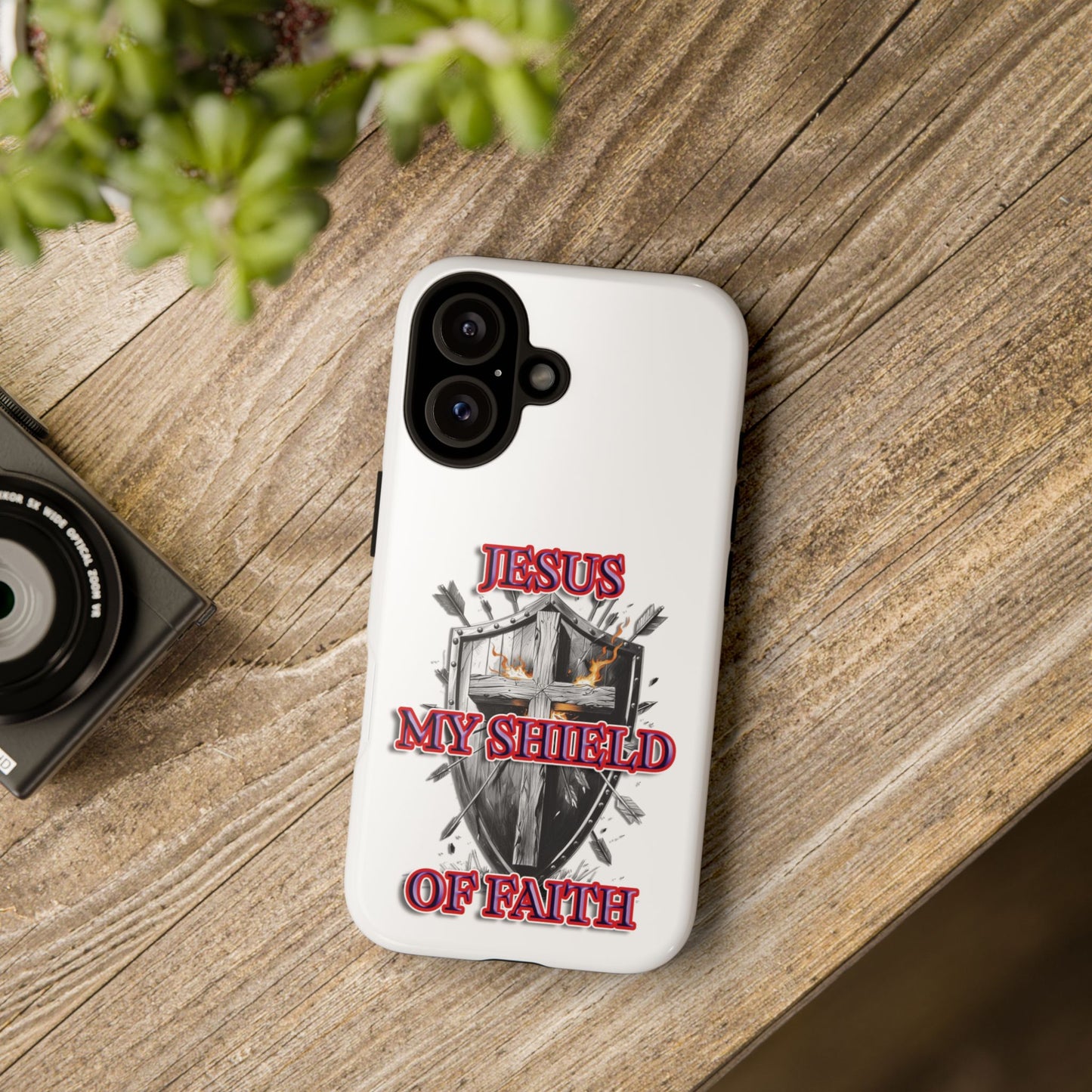 Faith-Inspired Phone Case | Jesus My Shield of Faith | Tough Cases, Christian Gift, Religious Decor, Inspirational Phone Cover, [...]