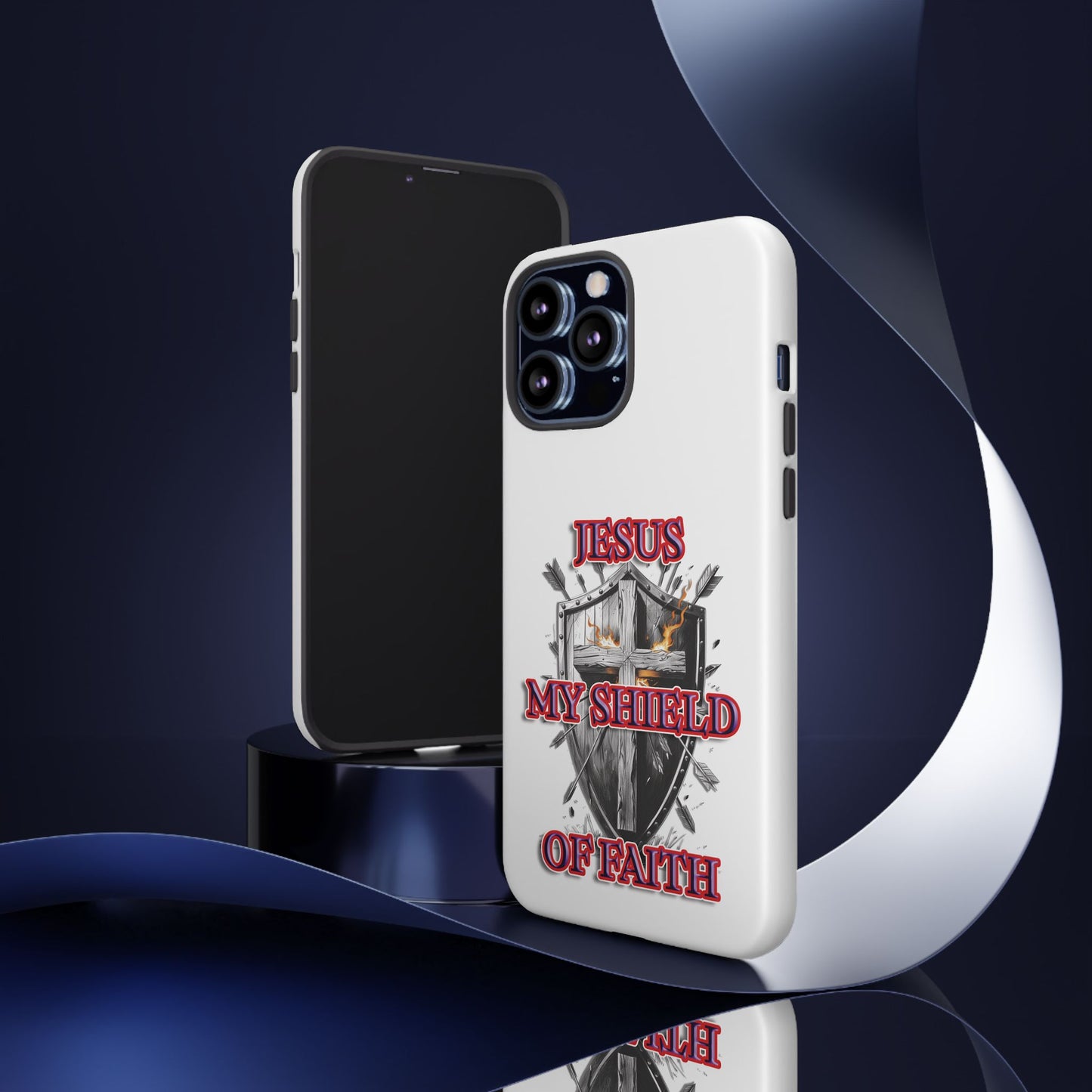 Faith-Inspired Phone Case | Jesus My Shield of Faith | Tough Cases, Christian Gift, Religious Decor, Inspirational Phone Cover, [...]